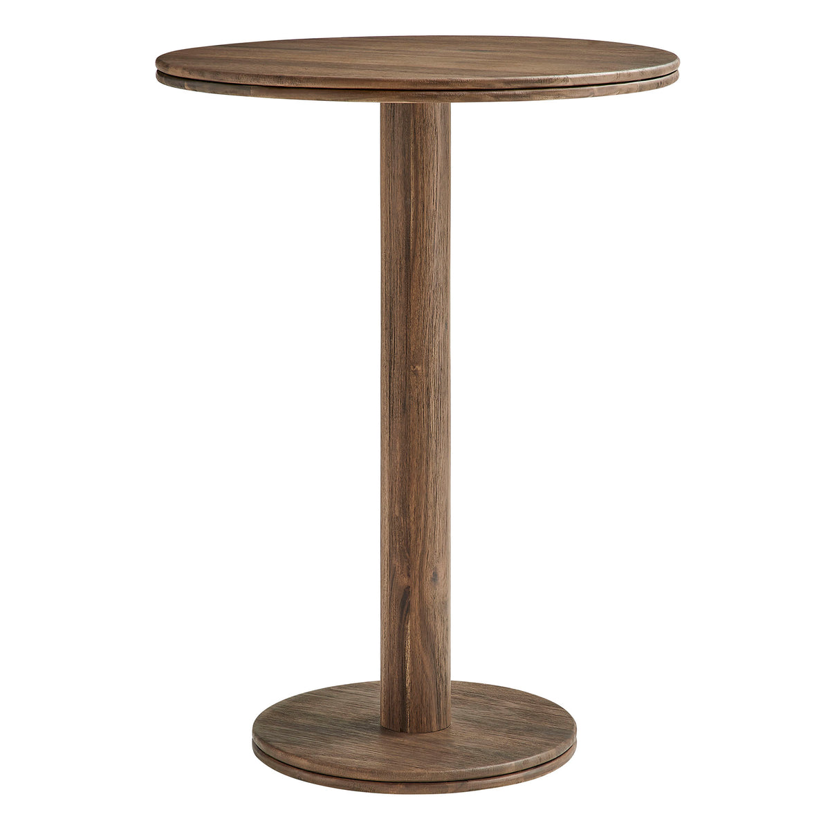 Neo 31 Inch Round Indoor - Outdoor Patio Patio Wood Bar Table