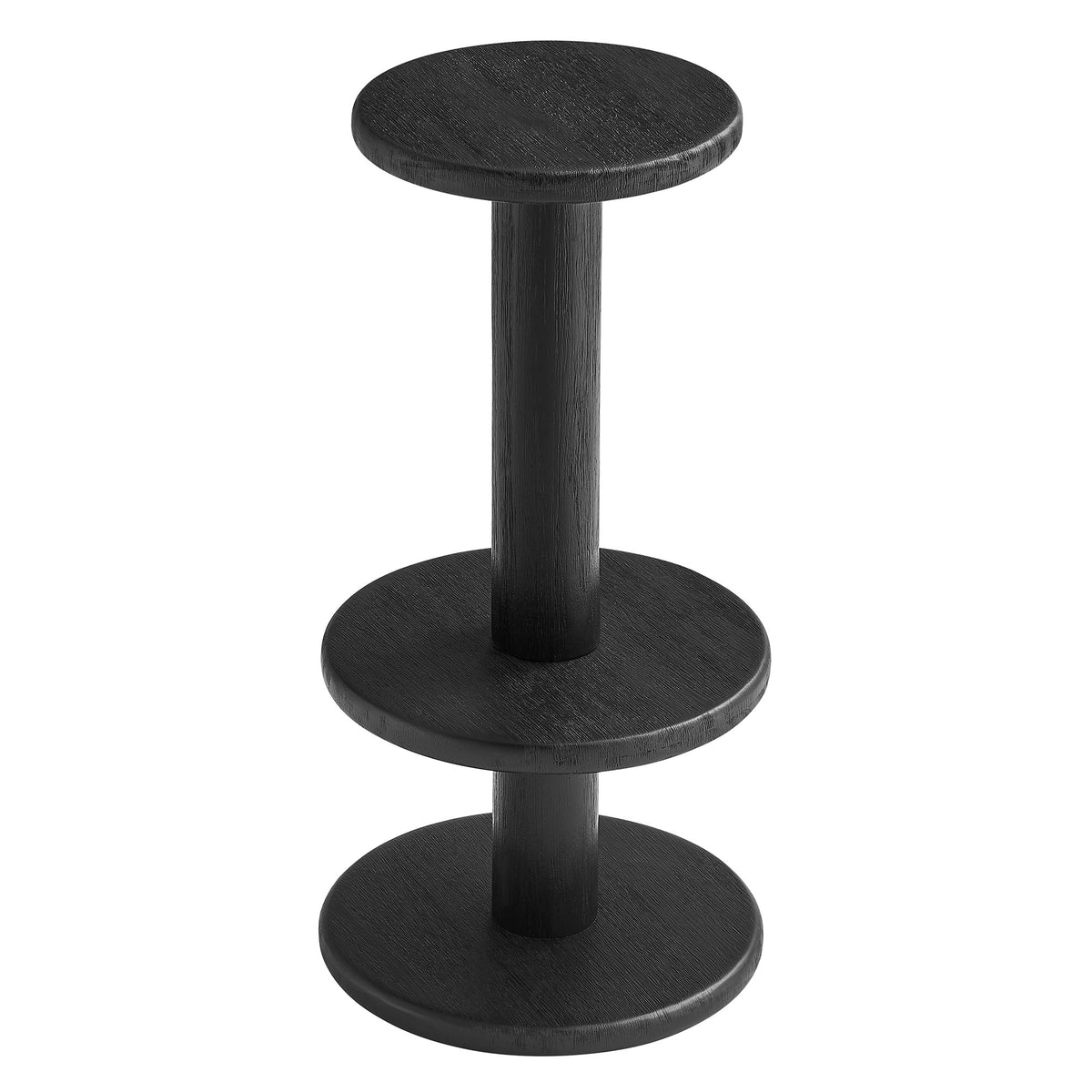 Neo 15 Inch Round Indoor - Outdoor Patio Patio Wood Bar Stools