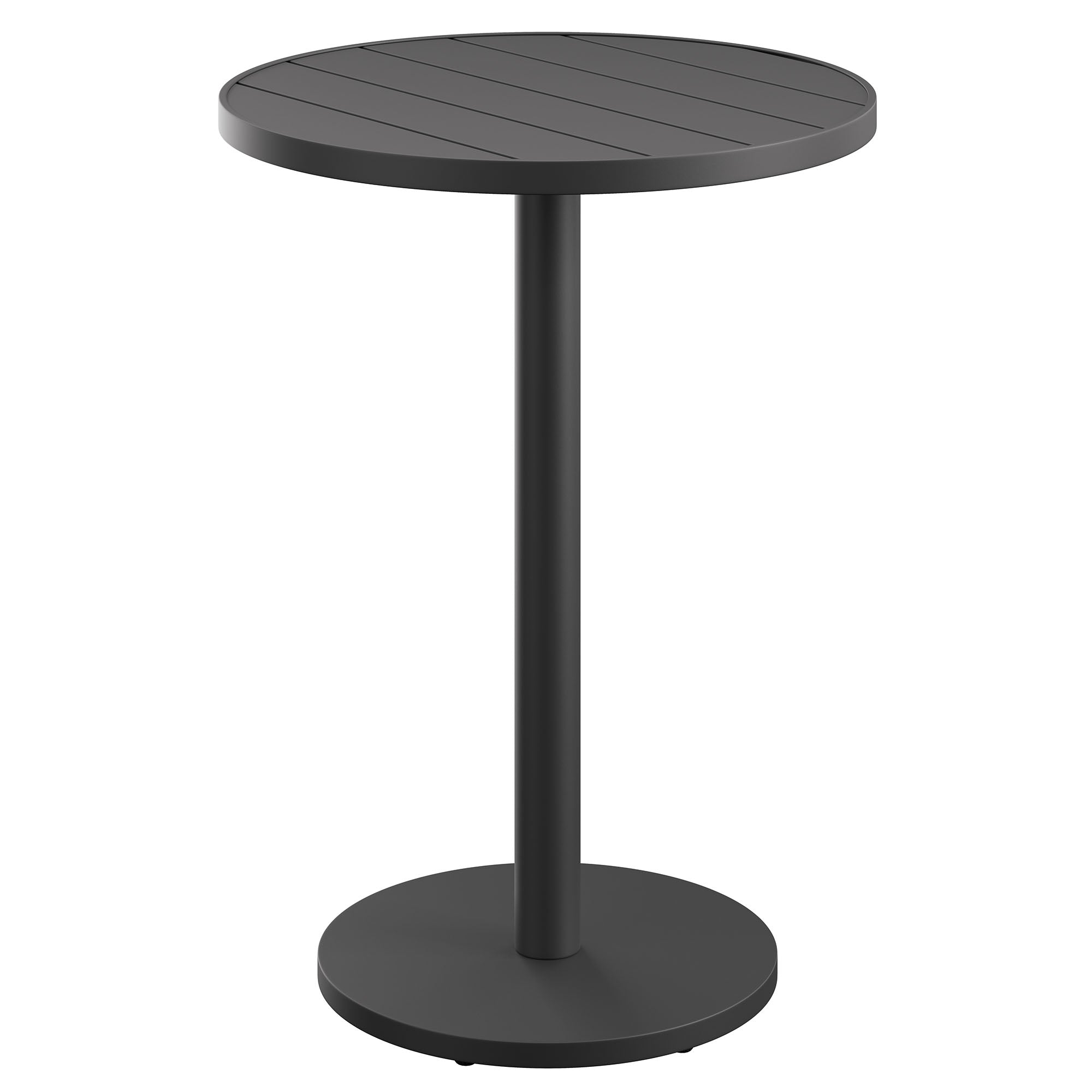 Tahoe 31 Inch Round Outdoor Patio Aluminum Bar Table