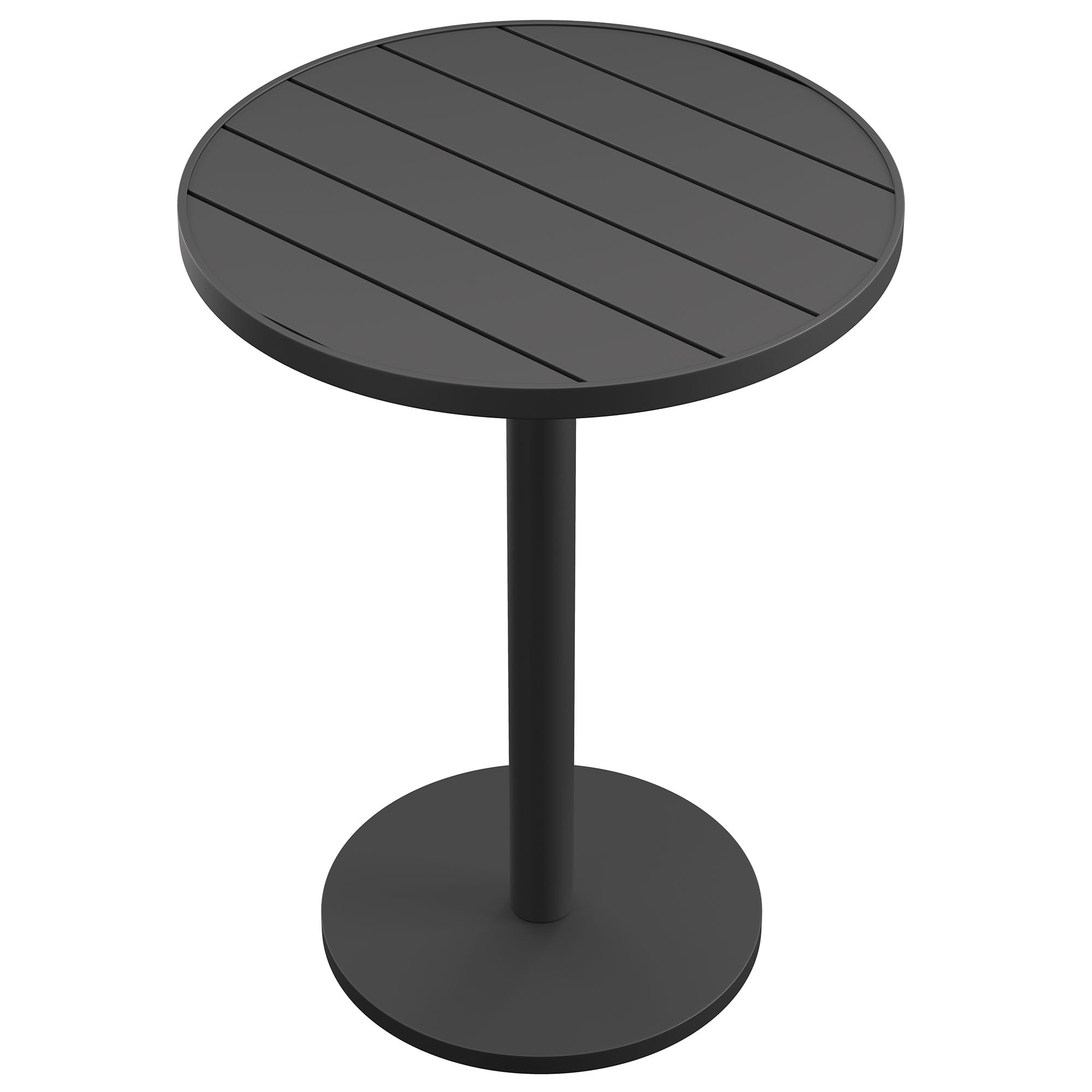 Tahoe 31 Inch Round Outdoor Patio Aluminum Bar Table