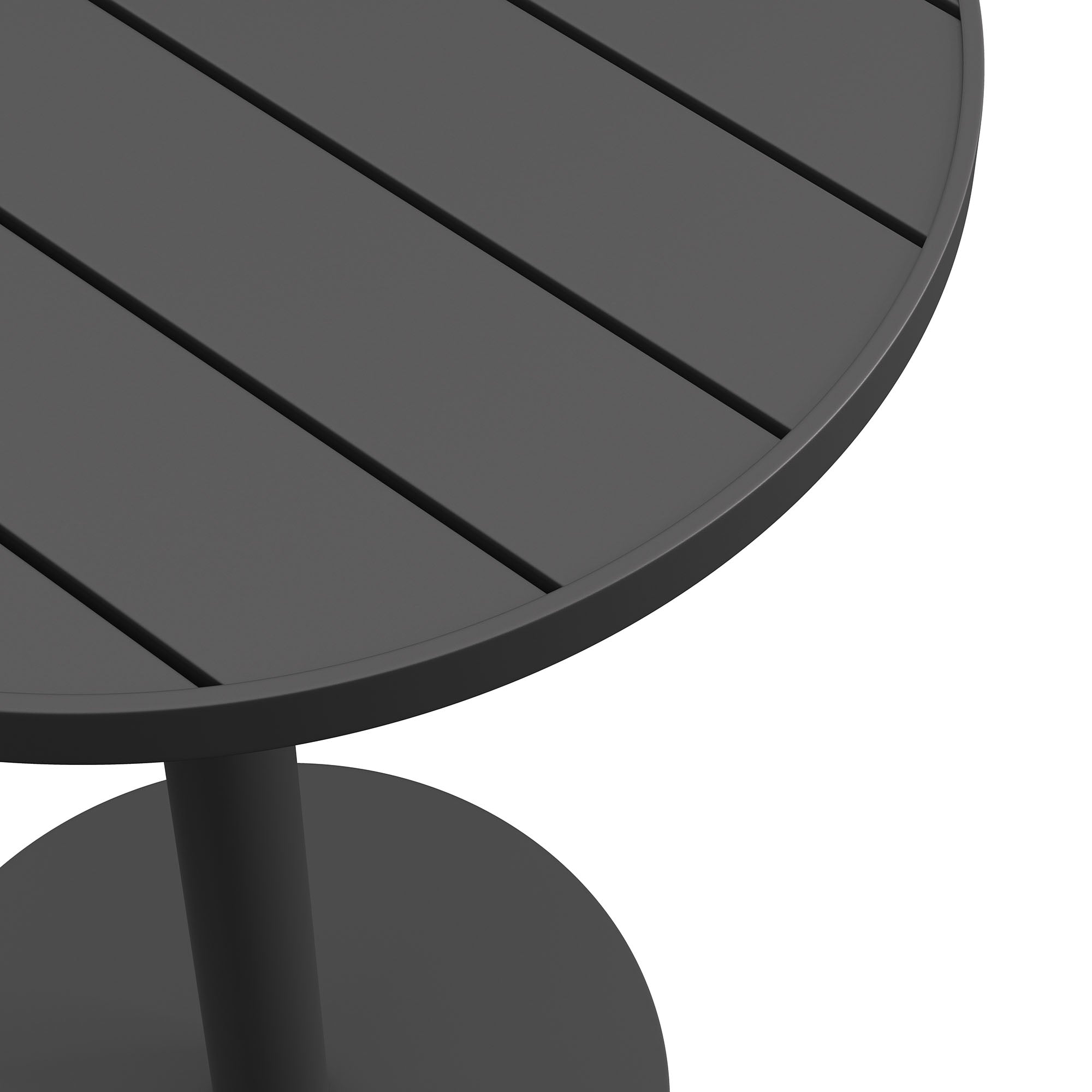 Tahoe 31 Inch Round Outdoor Patio Aluminum Bar Table