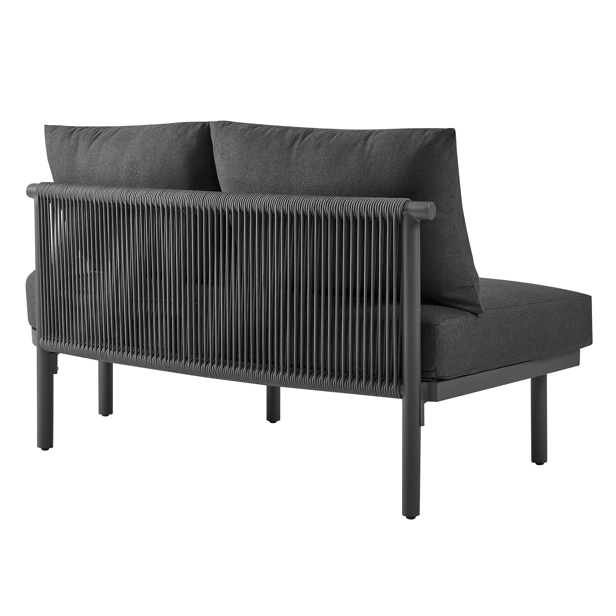 Porta 2 Piece Outdoor Patio Aluminum Modular Sofa