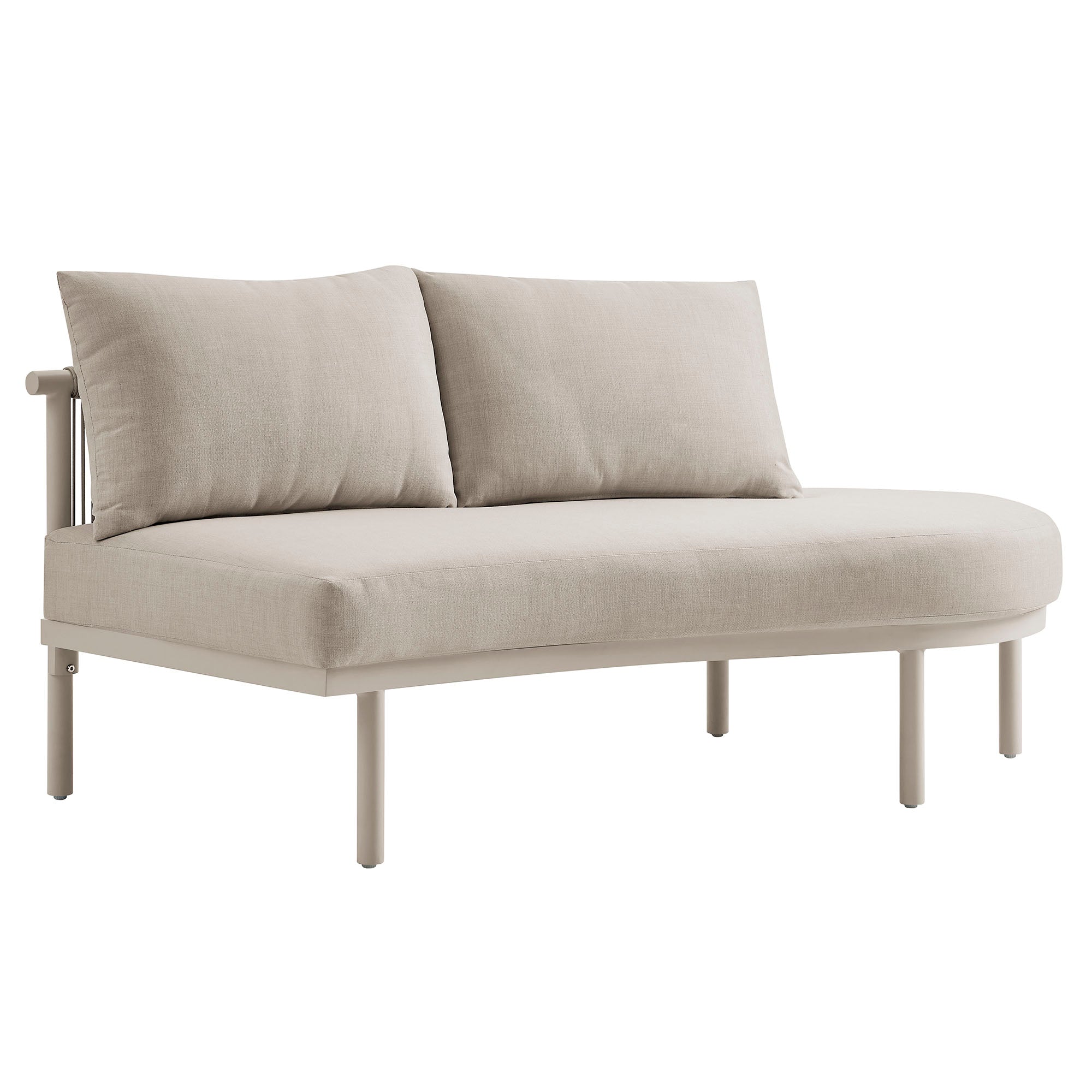 Porta 4 Piece Outdoor Patio Aluminum Modular Sofa Set