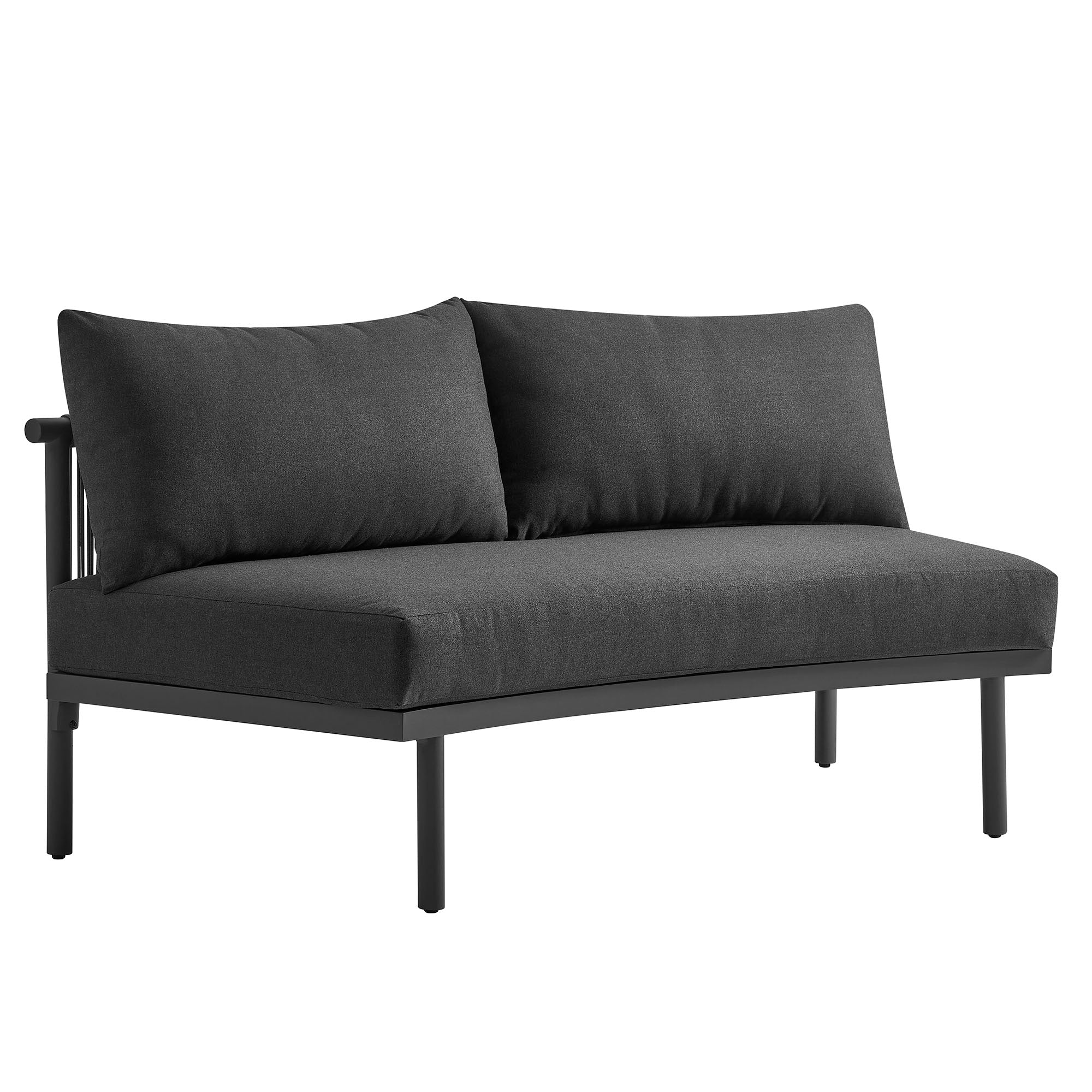 Porta 5 Piece Outdoor Patio Aluminum Modular Sofa Set