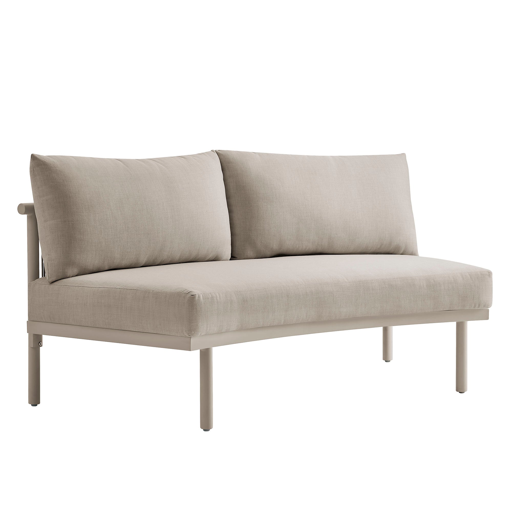 Porta 5 Piece Outdoor Patio Aluminum Modular Sofa Set