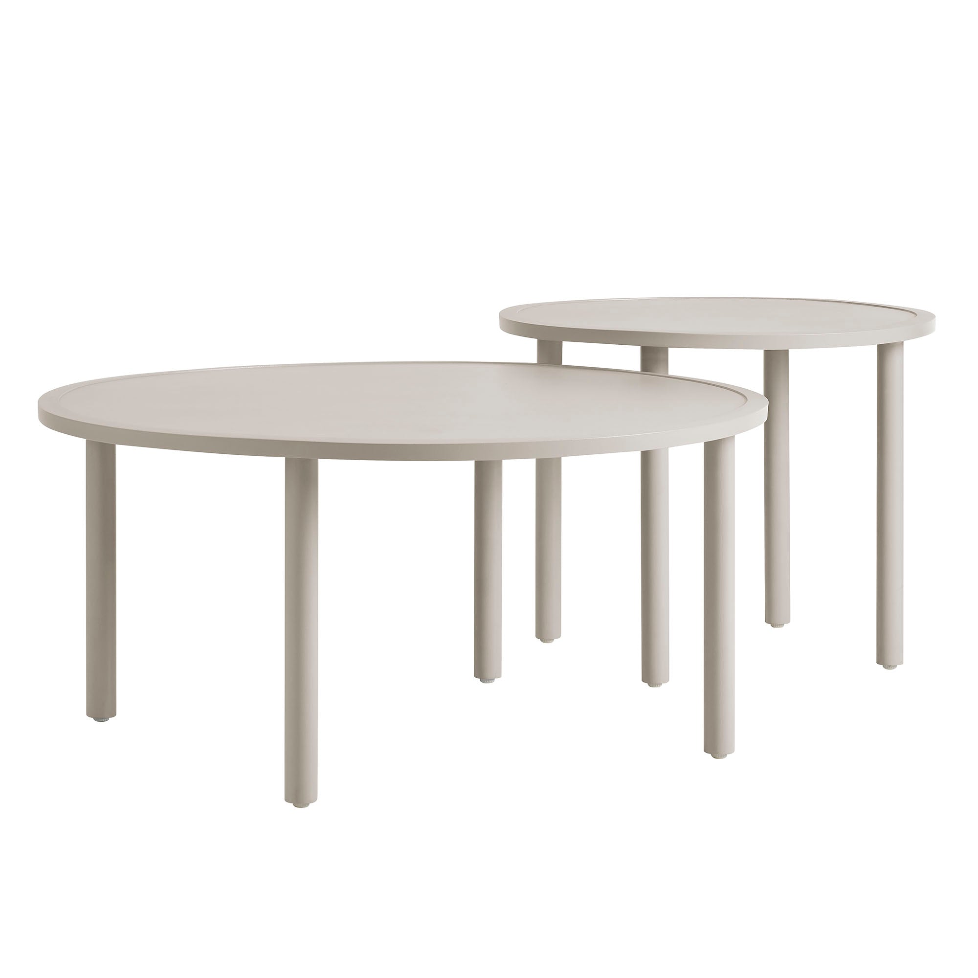 Porta 2 Piece Nesting Outdoor Patio Aluminum Coffee Table Set