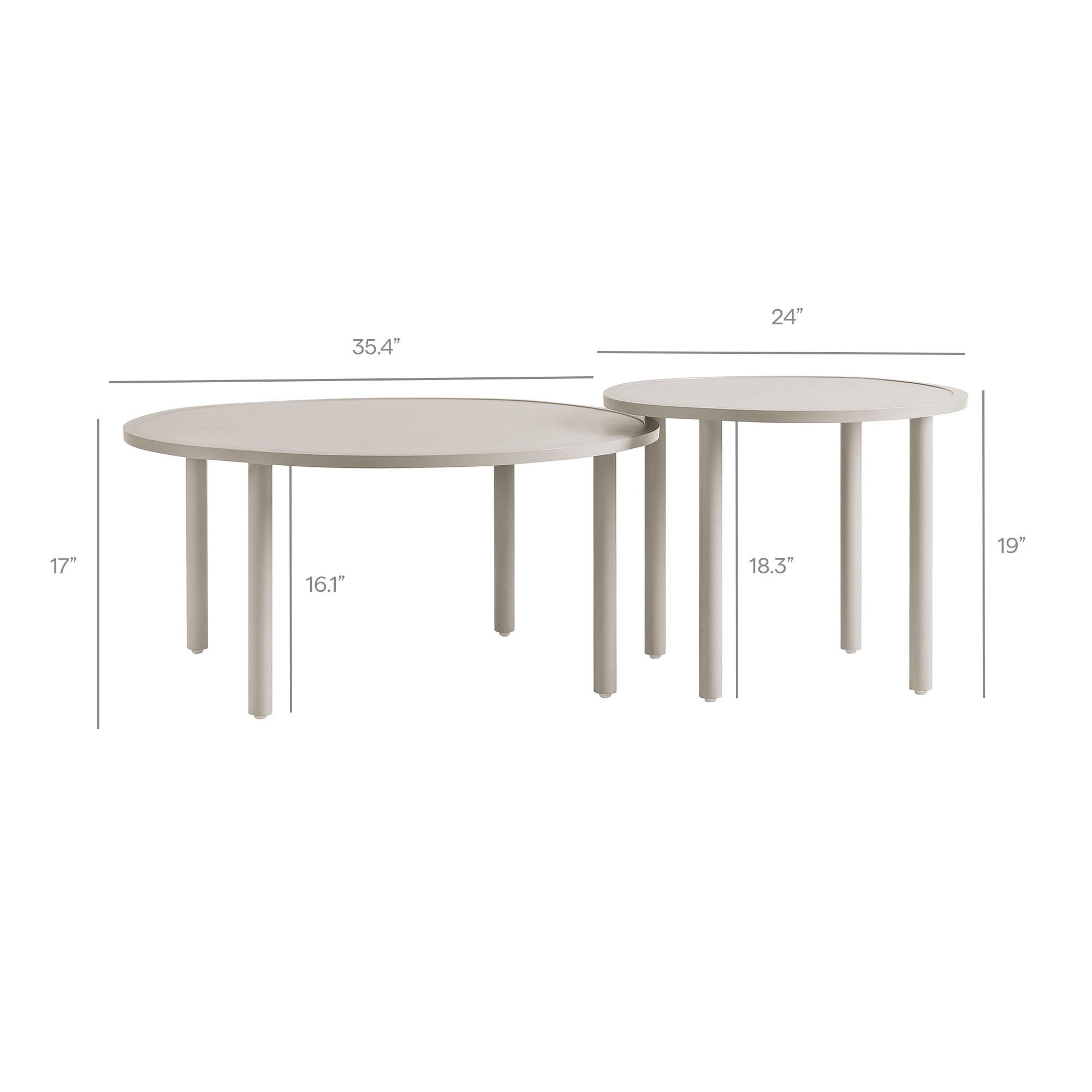 Porta 4 Piece Outdoor Patio Aluminum Modular Sofa Set
