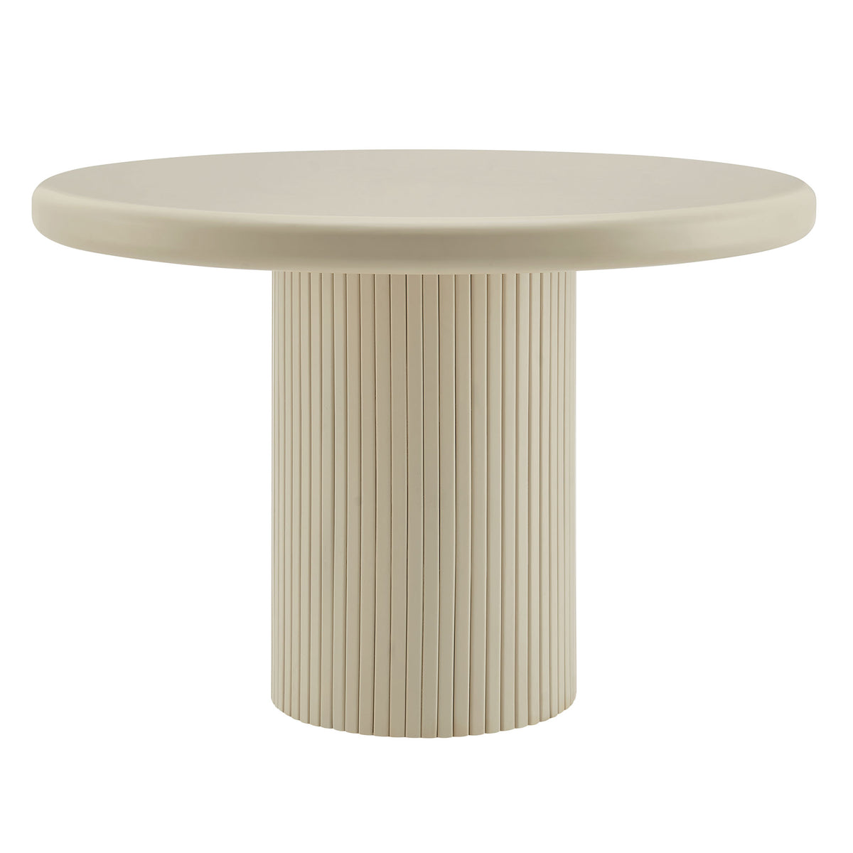 Belmonte 45 Inch Painted Wood Round Pedestal Dining Table