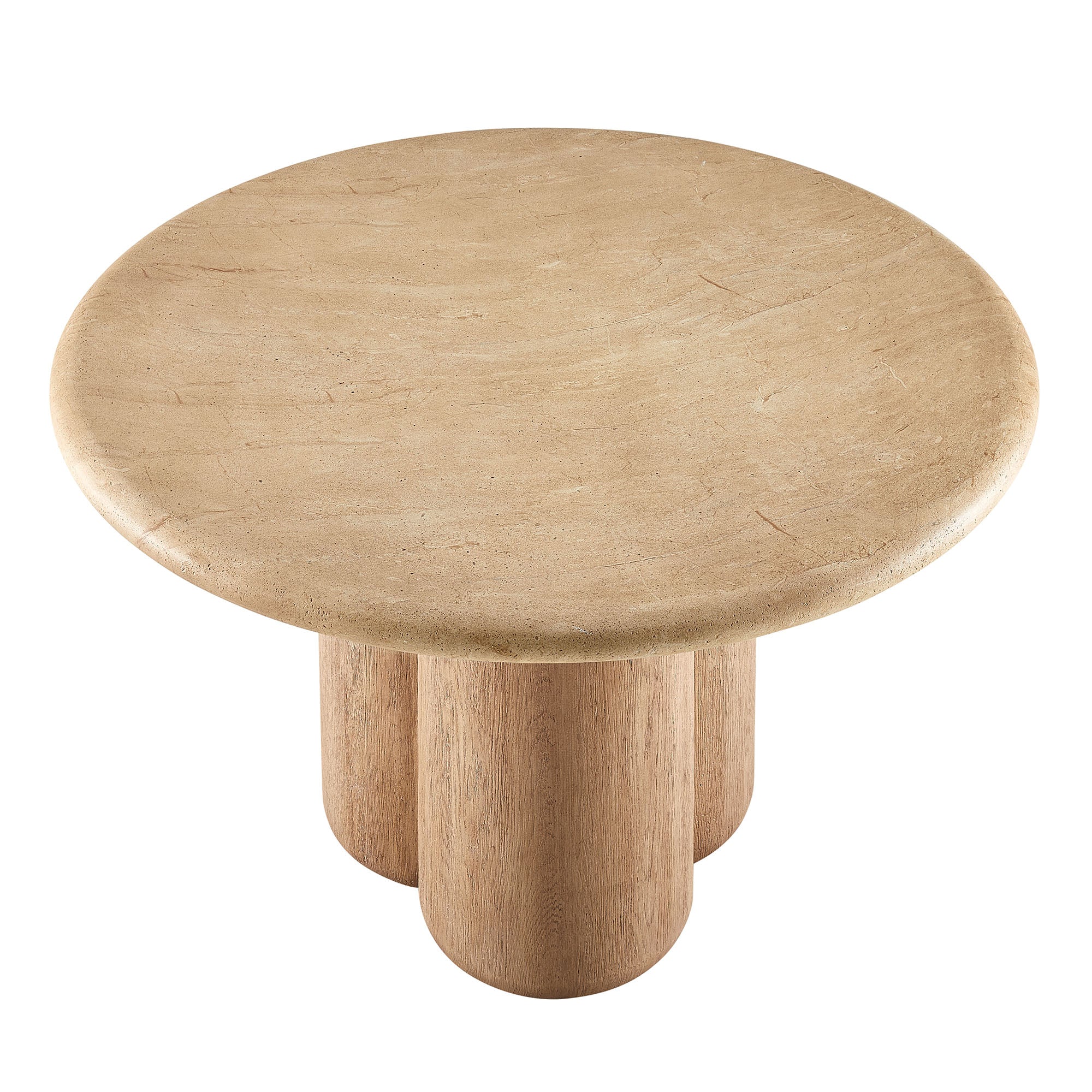 Tori 48 Inch Round Indoor and Outdoor Patio Dining Table