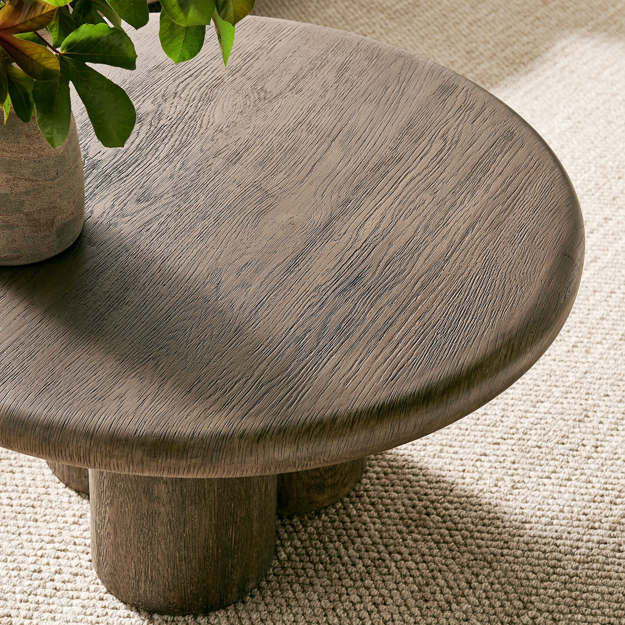 Tori 31 Inch Round Indoor and Outdoor Patio Coffee Table