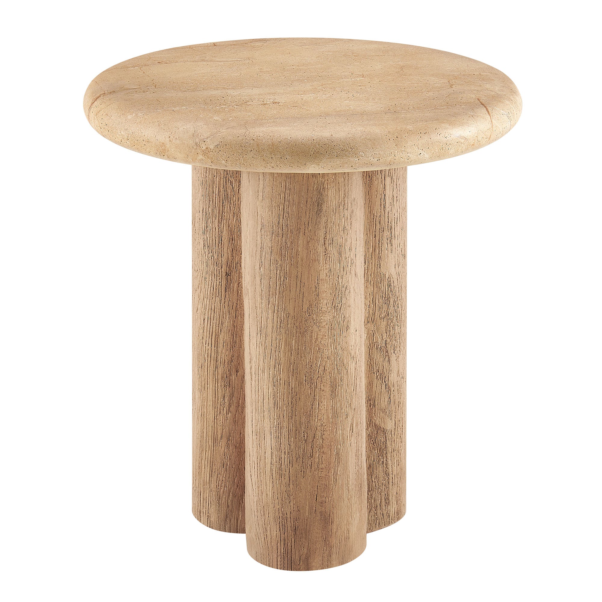 Tori 20 Inch Round Indoor and Outdoor Patio Side Table
