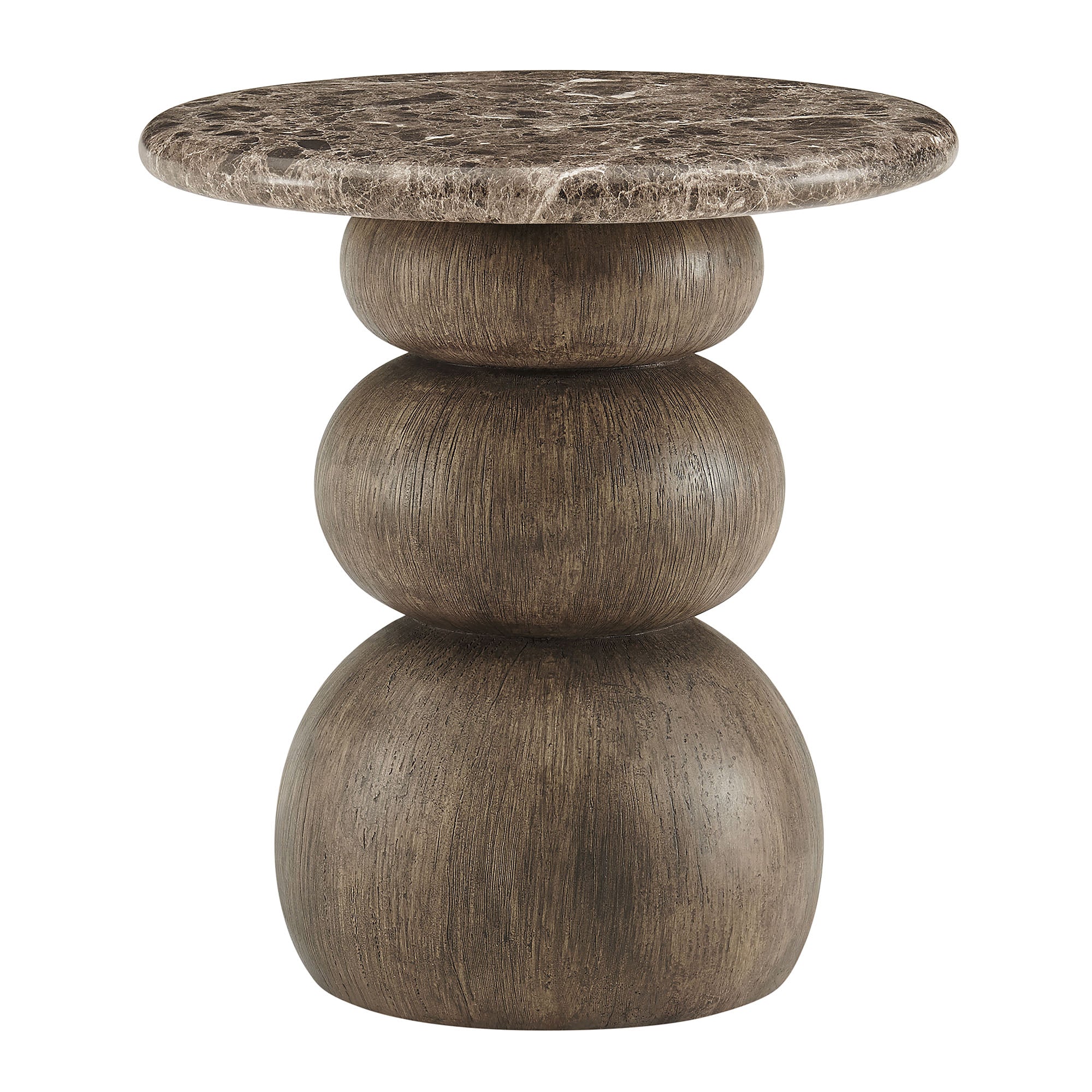 Pietra Indoor Outdoor Patio Round Side Table