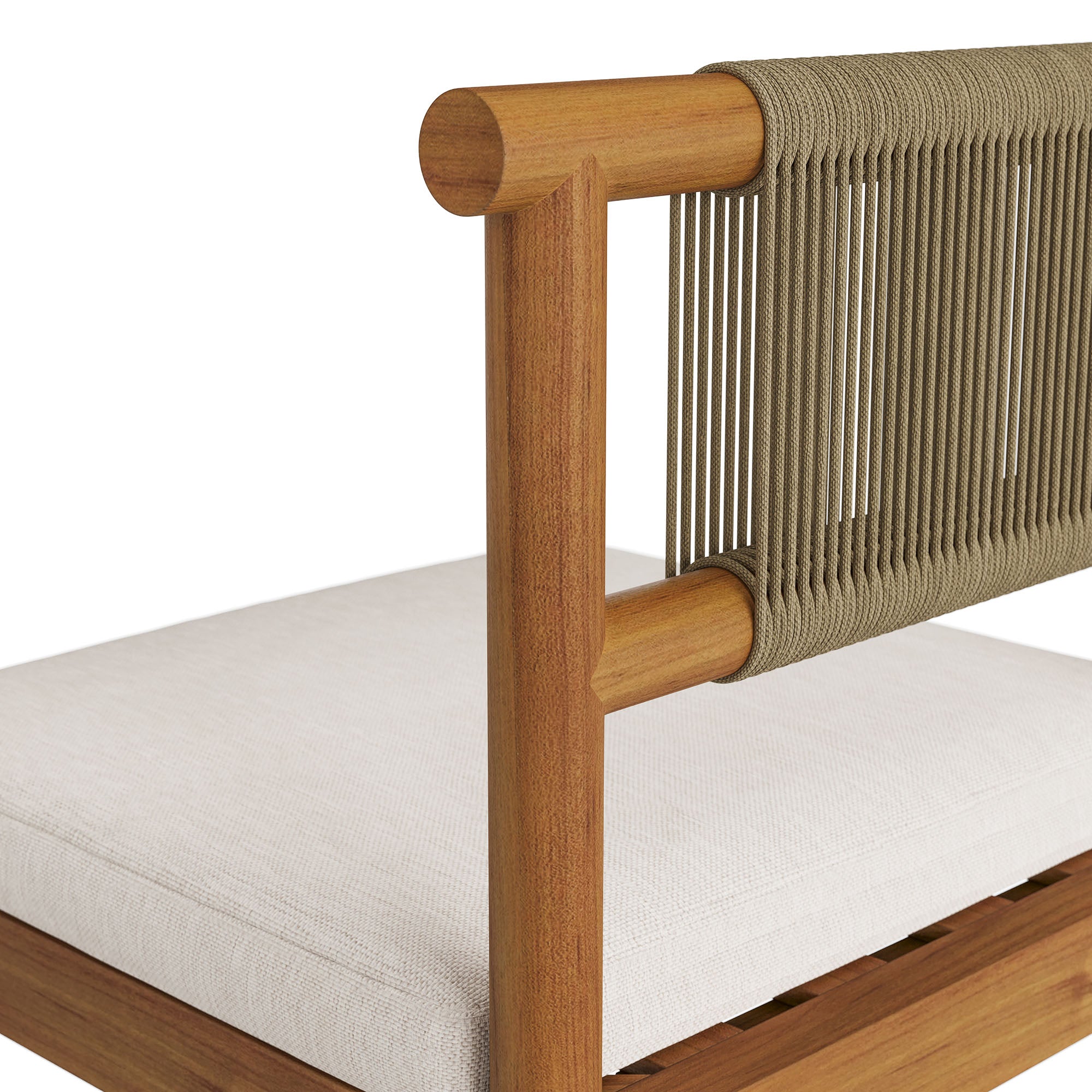 Eleni Outdoor Patio Teak Wood Bar Stools Set of 2