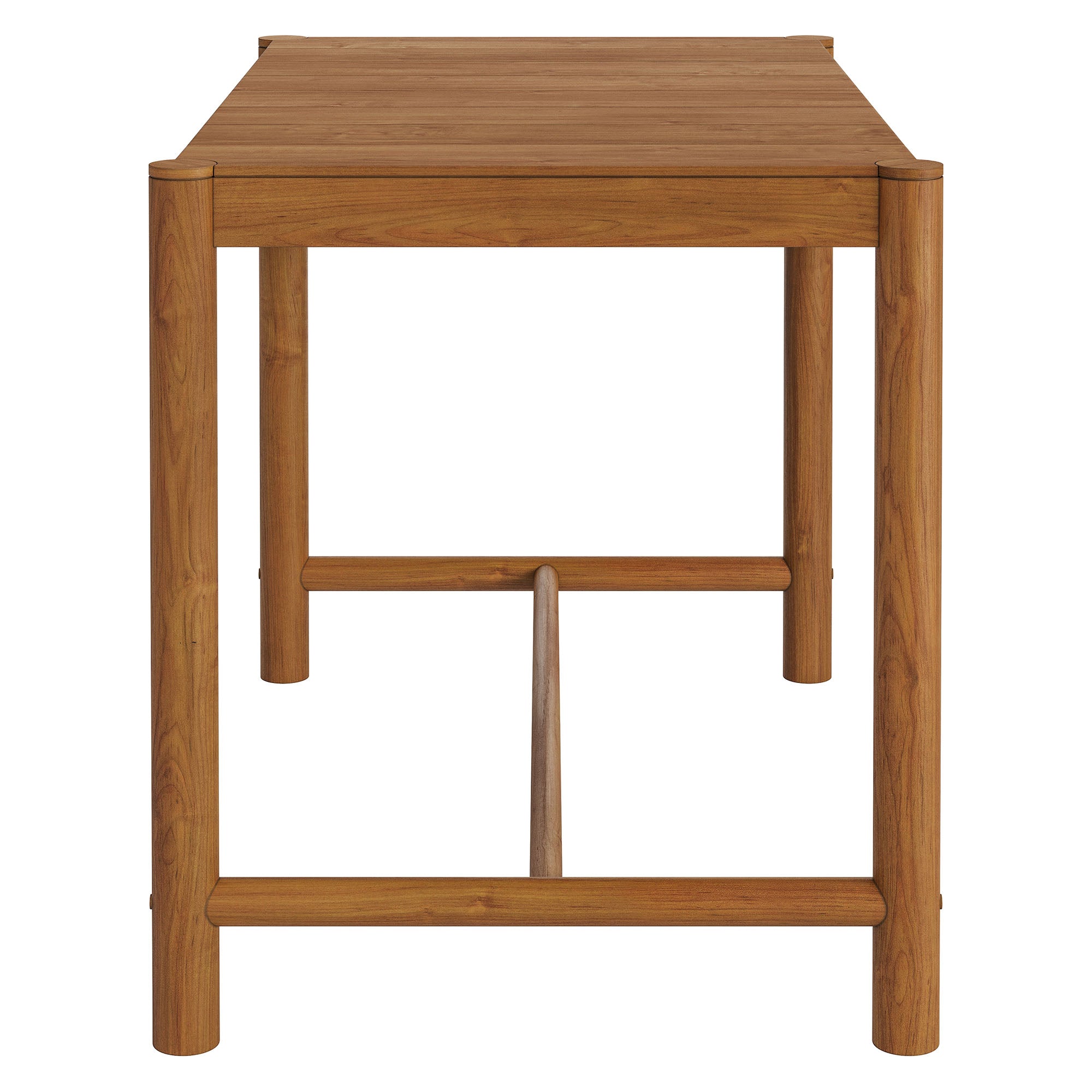 Eleni Rectangle 56-Inch Outdoor Patio Teak Wood Rectangular Bar Table