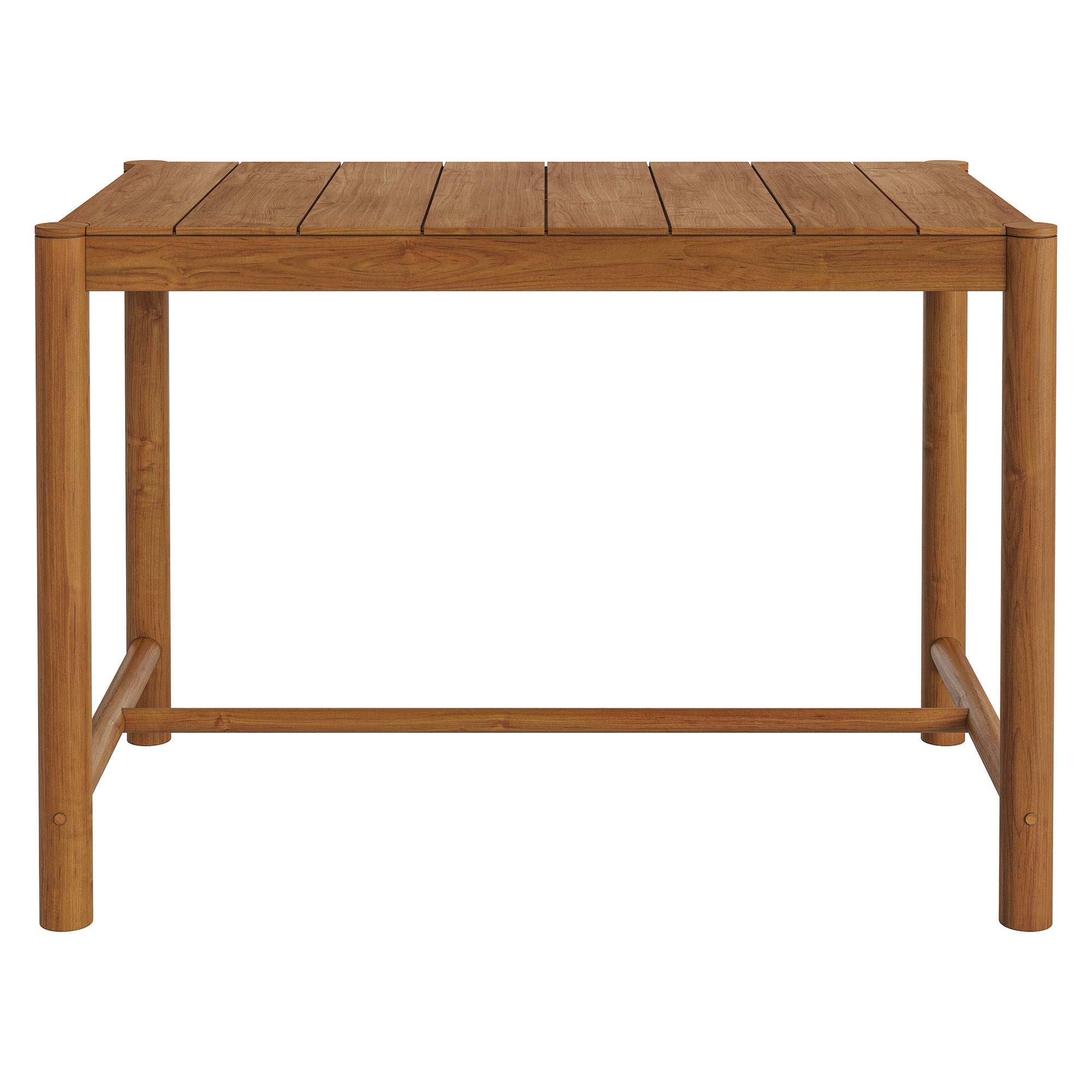 Eleni Rectangle 56-Inch Outdoor Patio Teak Wood Rectangular Bar Table
