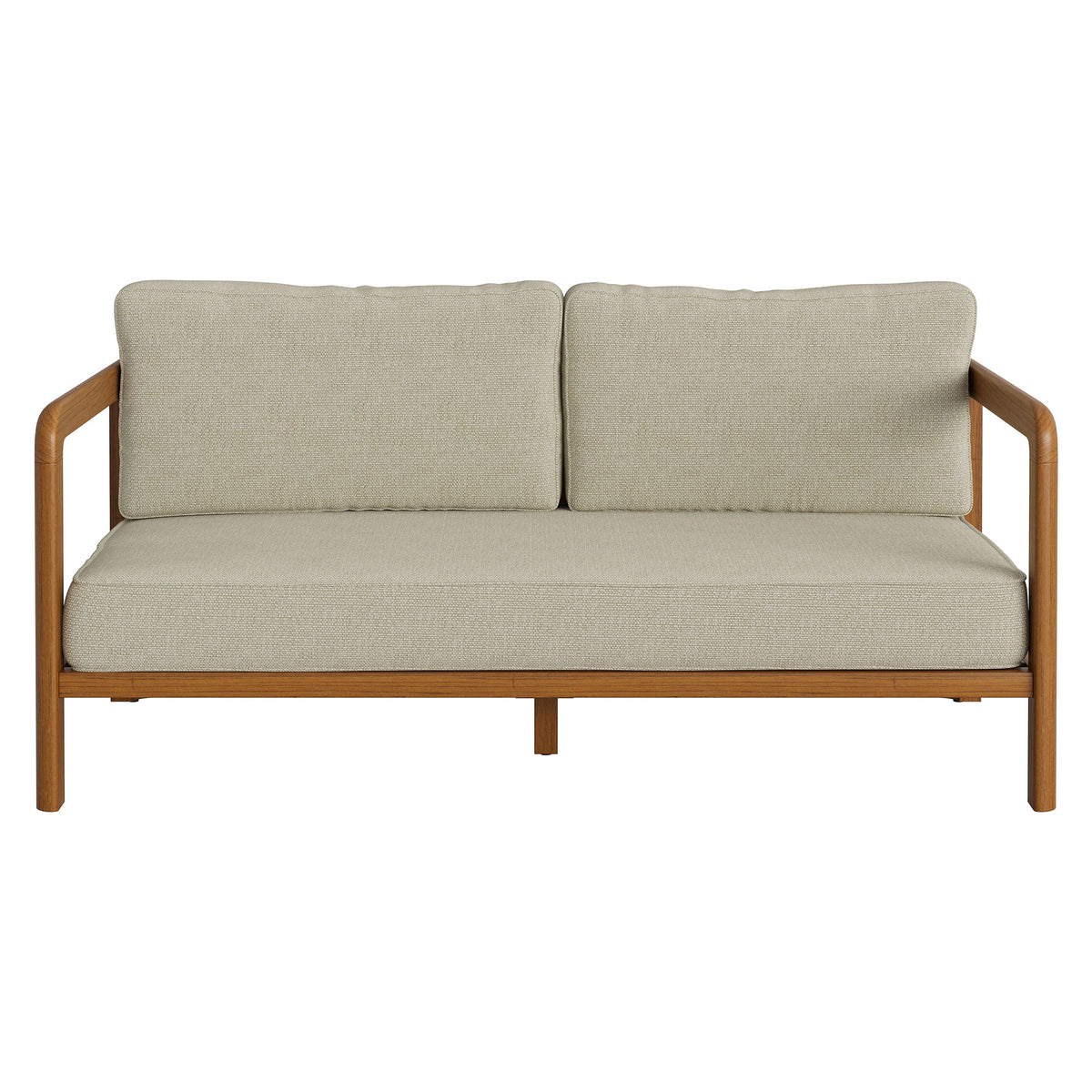 Kona Outdoor Patio Teak Wood Loveseat