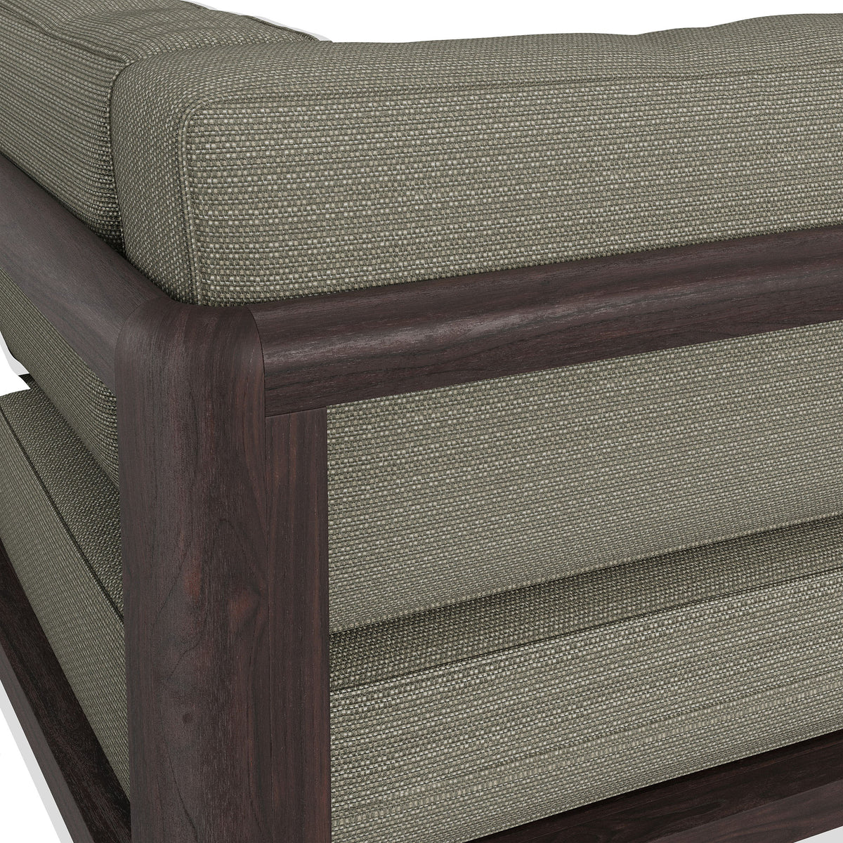 Kona Outdoor Patio Teak Wood Corner Modular Chair