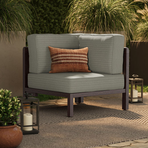 Kona Outdoor Patio Teak Wood Corner Modular Chair