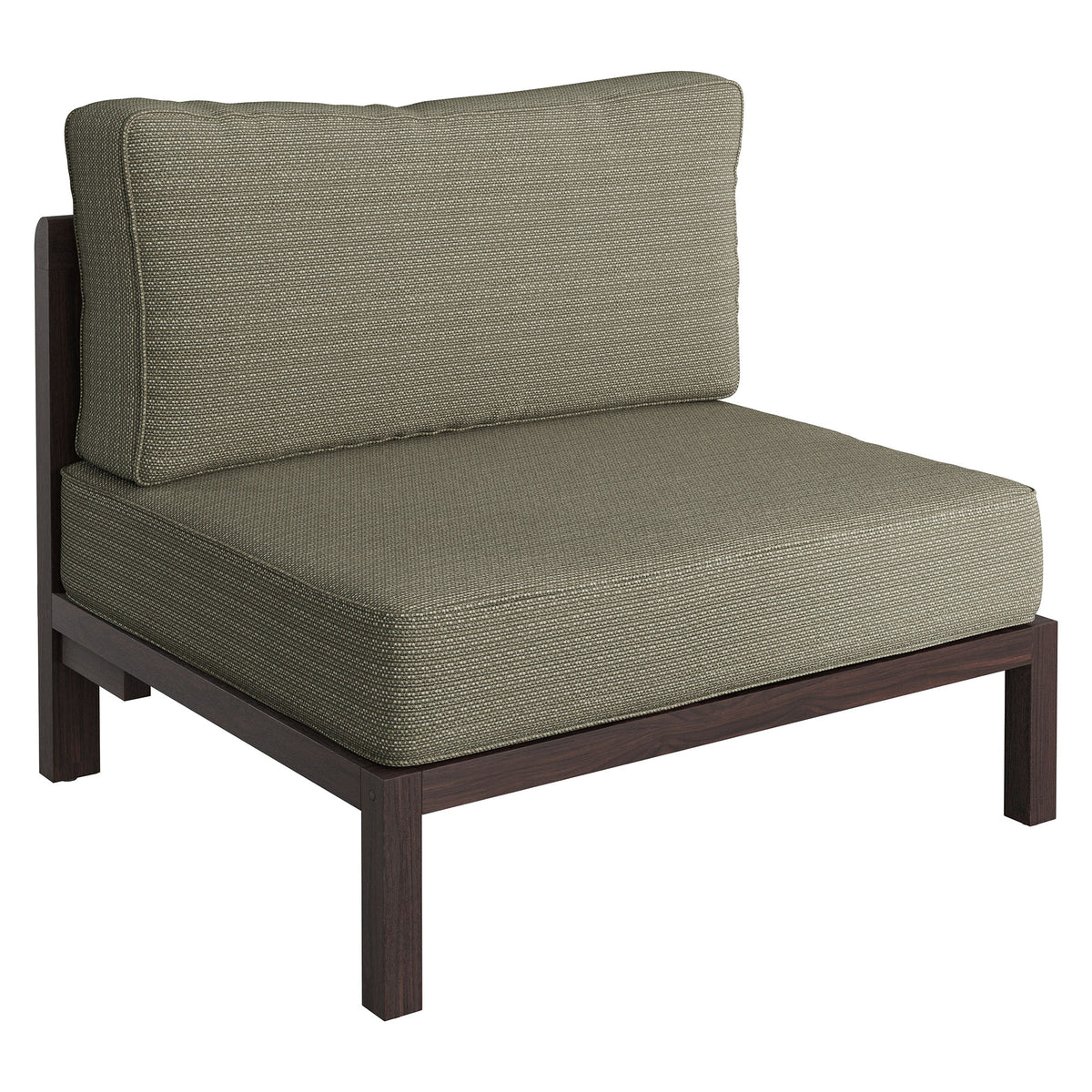 Kona 6-Piece Outdoor Patio Teak Wood Modular Sofa