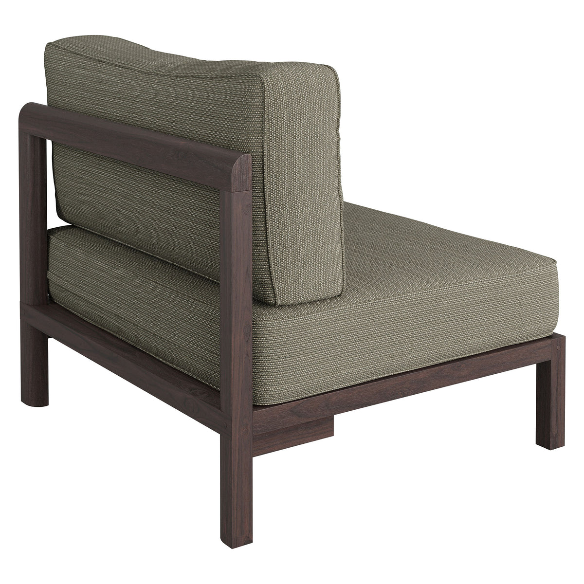 Kona Outdoor Patio Teak Wood Armless Modular Chair