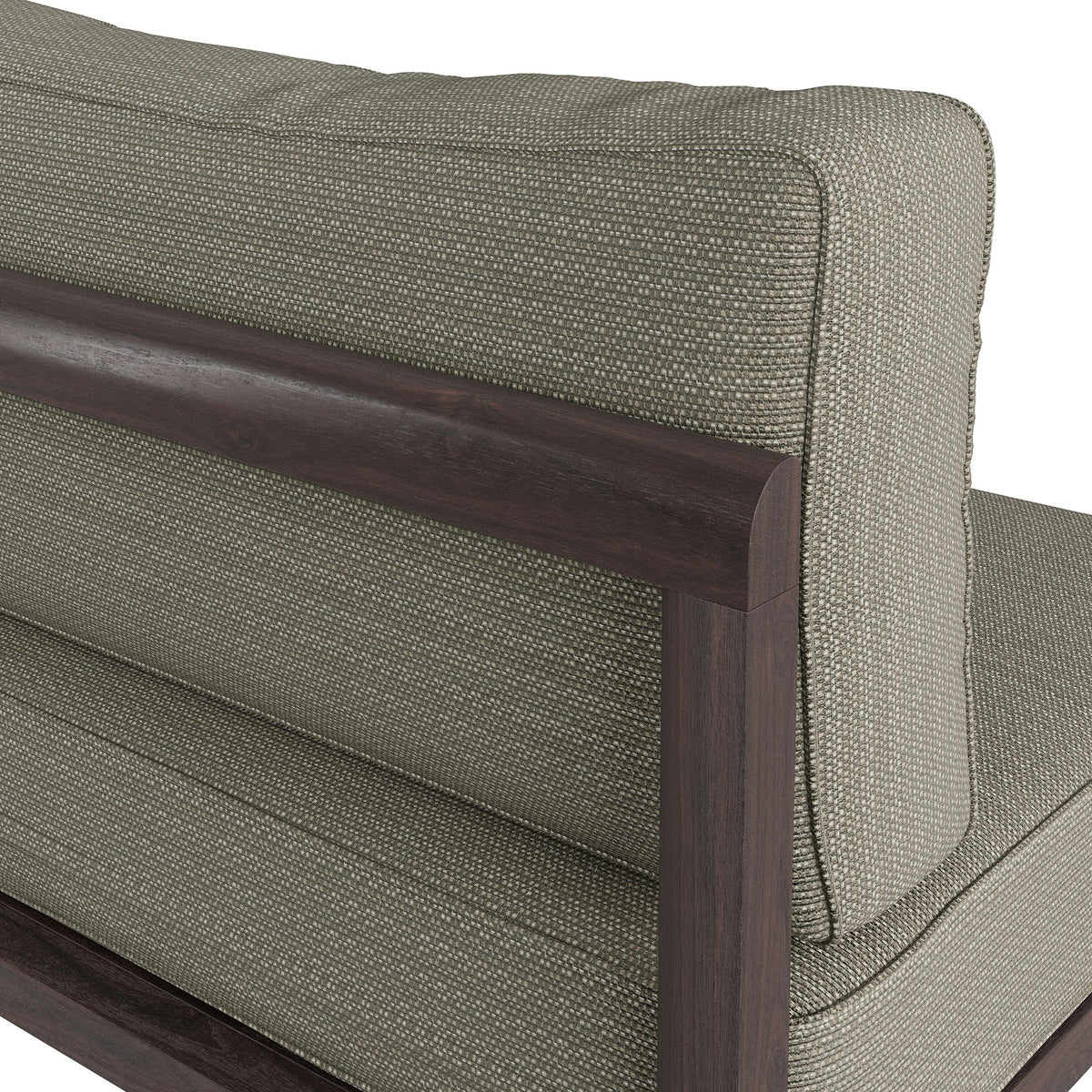 Kona Outdoor Patio Teak Wood Armless Modular Chair