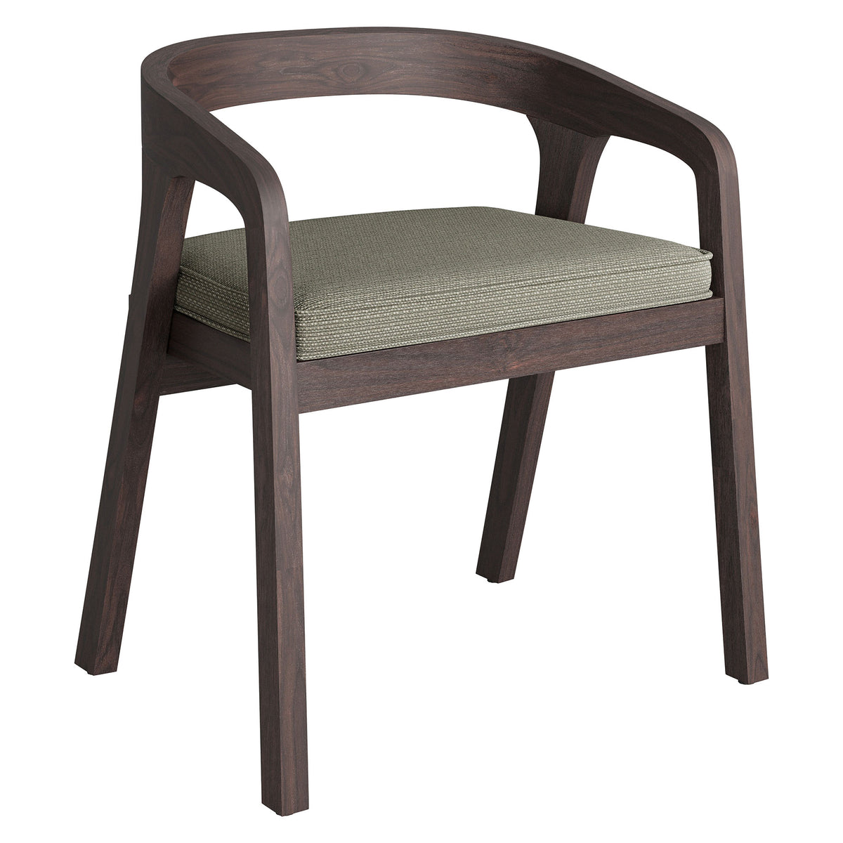 Kona Outdoor Patio Teak Wood Barrel Dining Chair