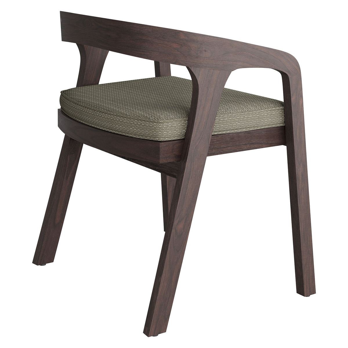 Kona Outdoor Patio Teak Wood Barrel Dining Chair