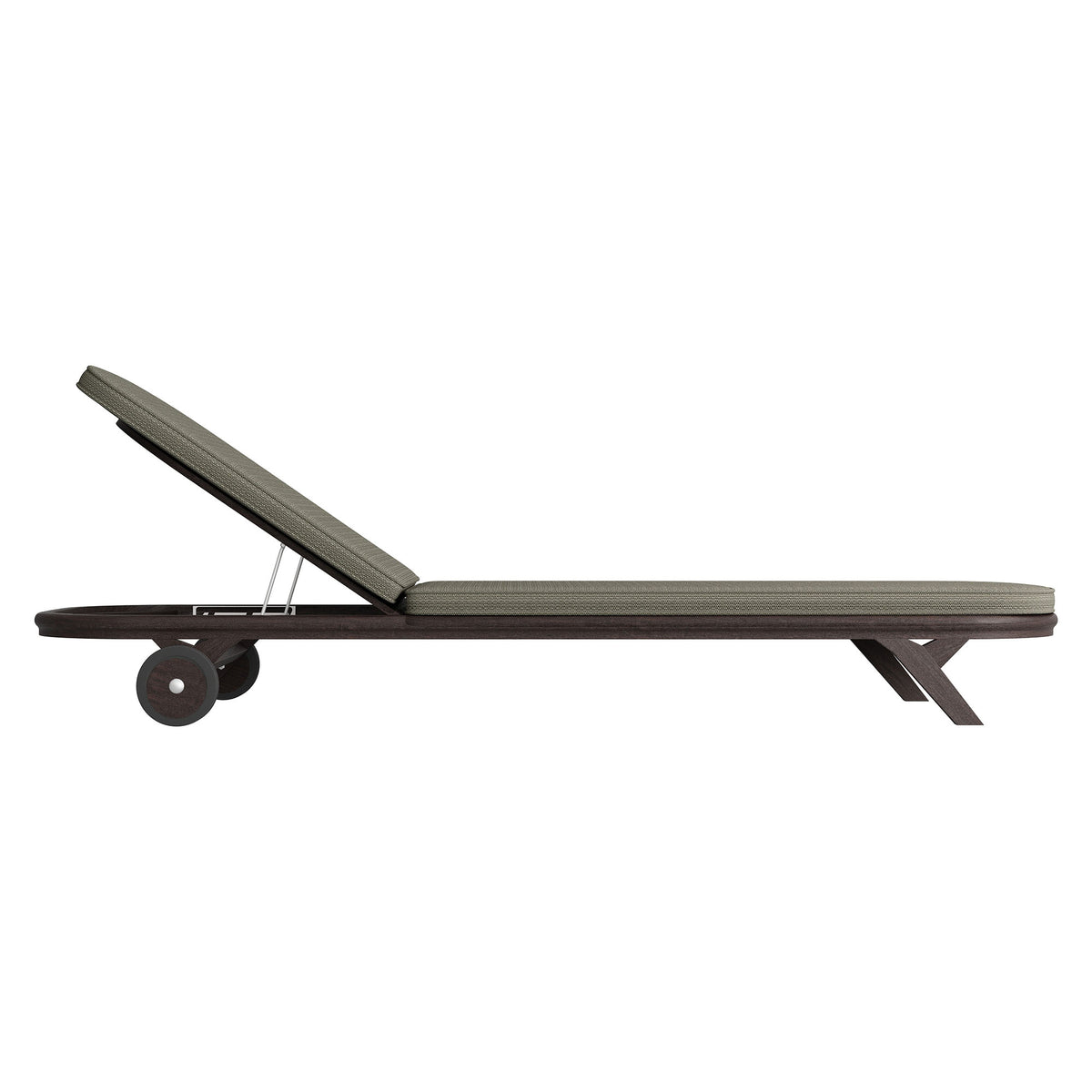 Kona Outdoor Patio Teak Wood Chaise Lounge Chair