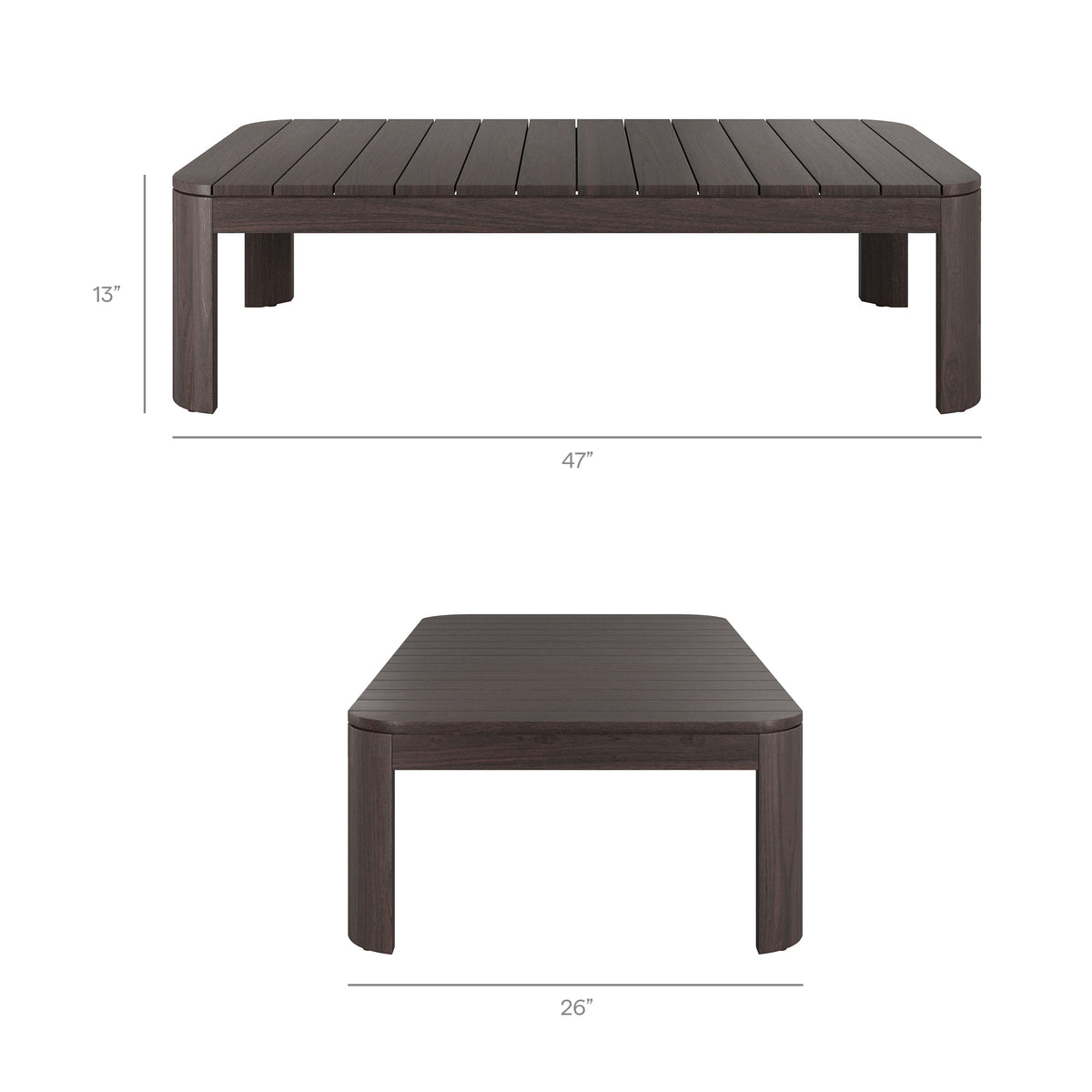 Kona 4-Piece Outdoor Patio Teak Wood Furniture Set