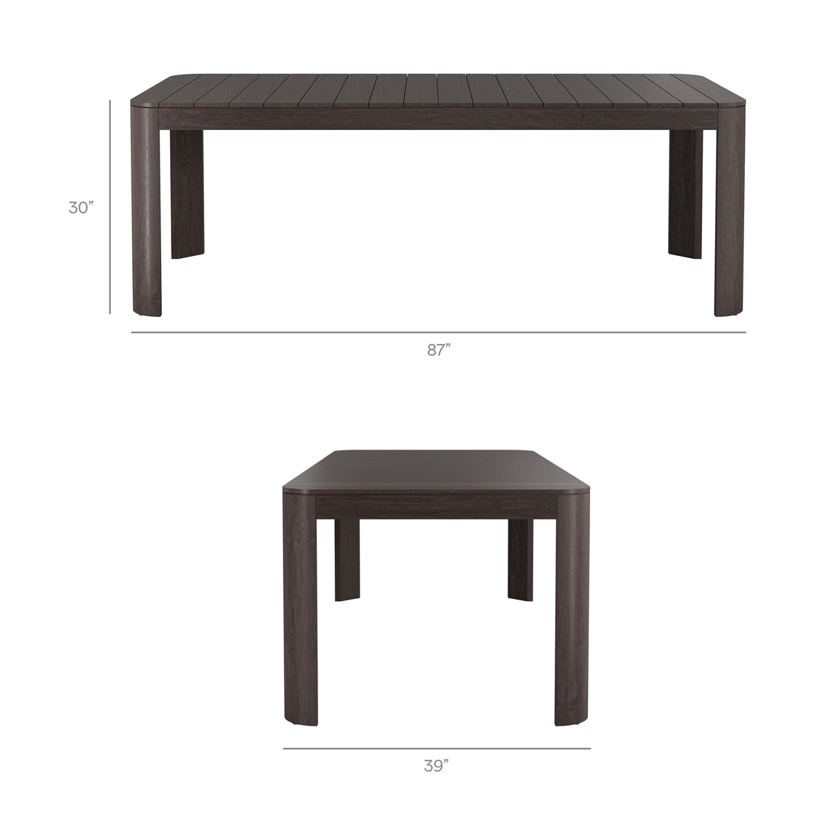 Kona 7-Piece Outdoor Patio Teak Wood Dining Set
