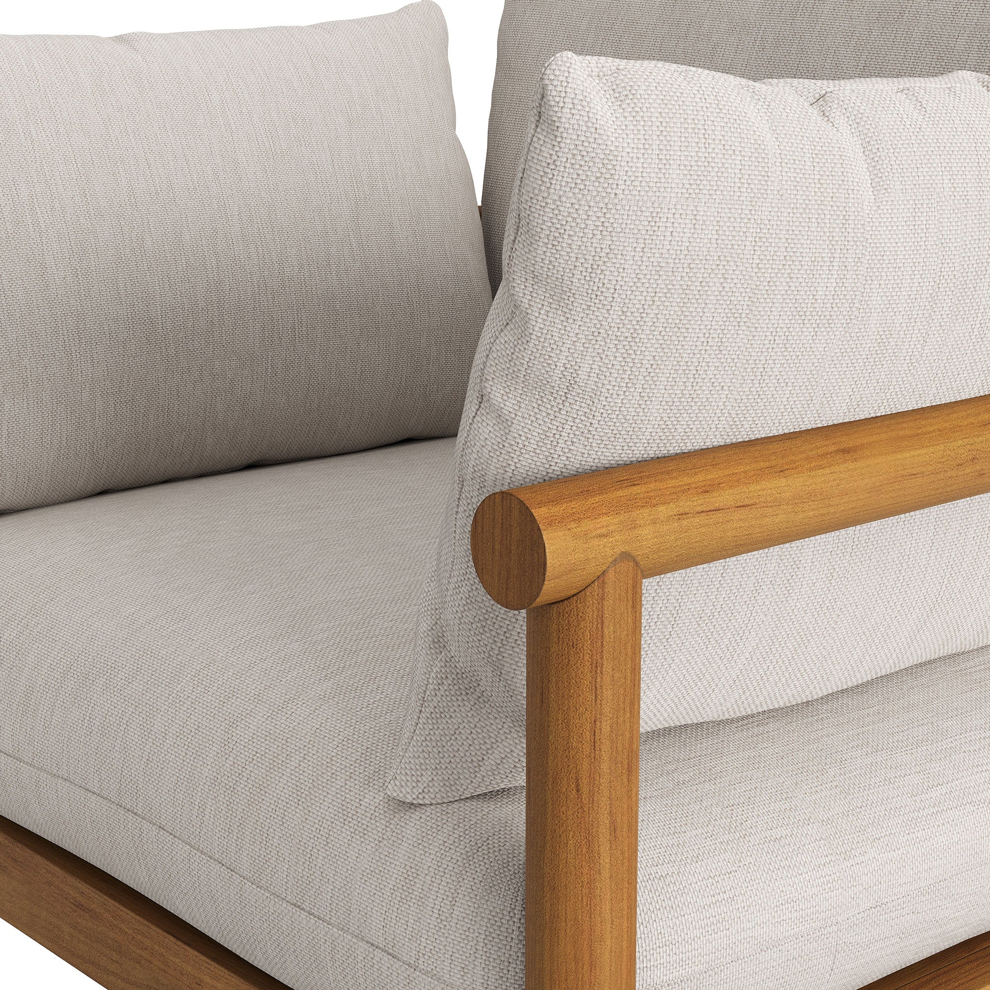 Eleni Outdoor Patio Teak Wood Armchair