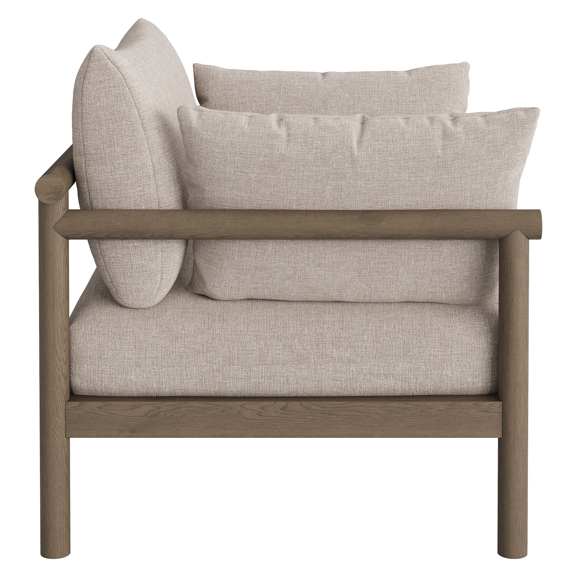 Eleni 3-Piece Outdoor Patio Teak Wood Furniture Set
