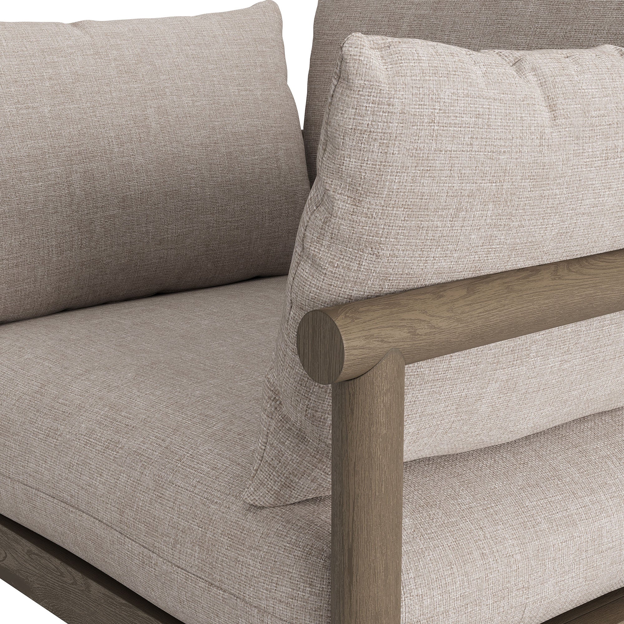 Eleni Outdoor Patio Teak Wood Armchair