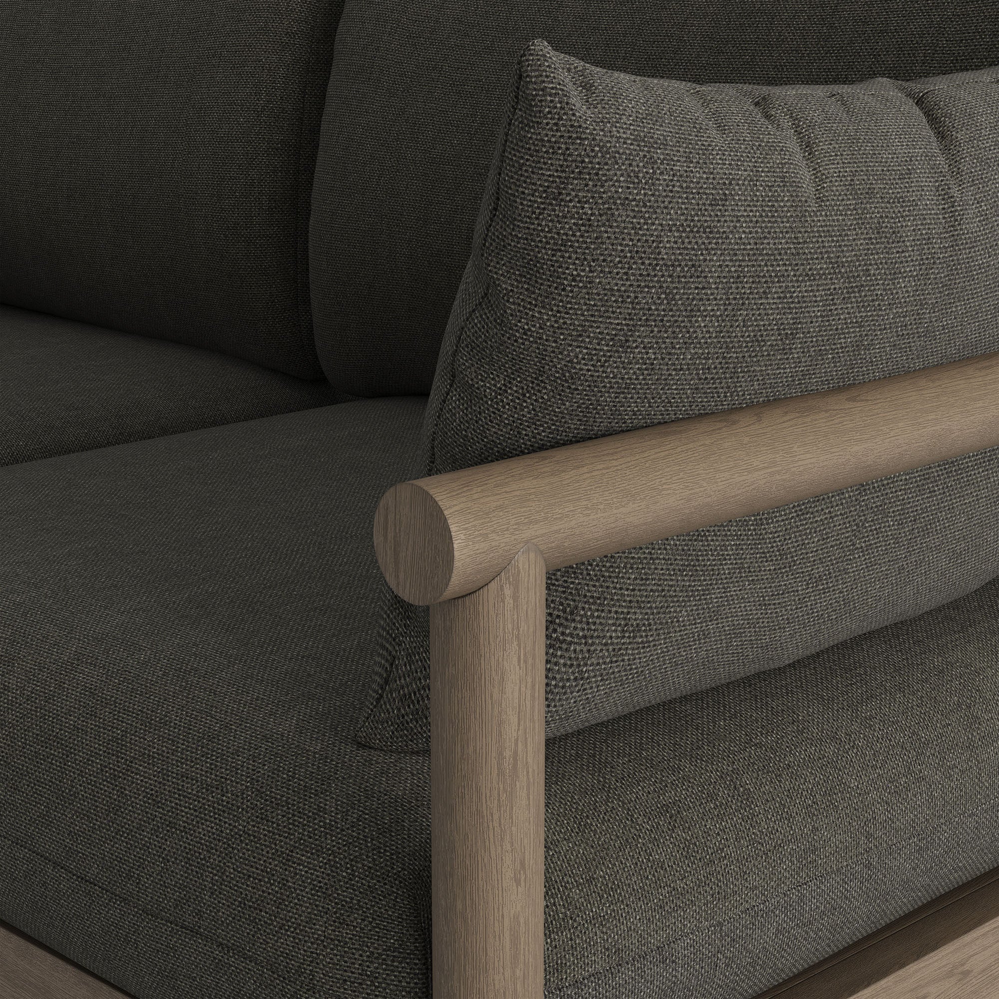Eleni Outdoor Patio Teak Wood Loveseat