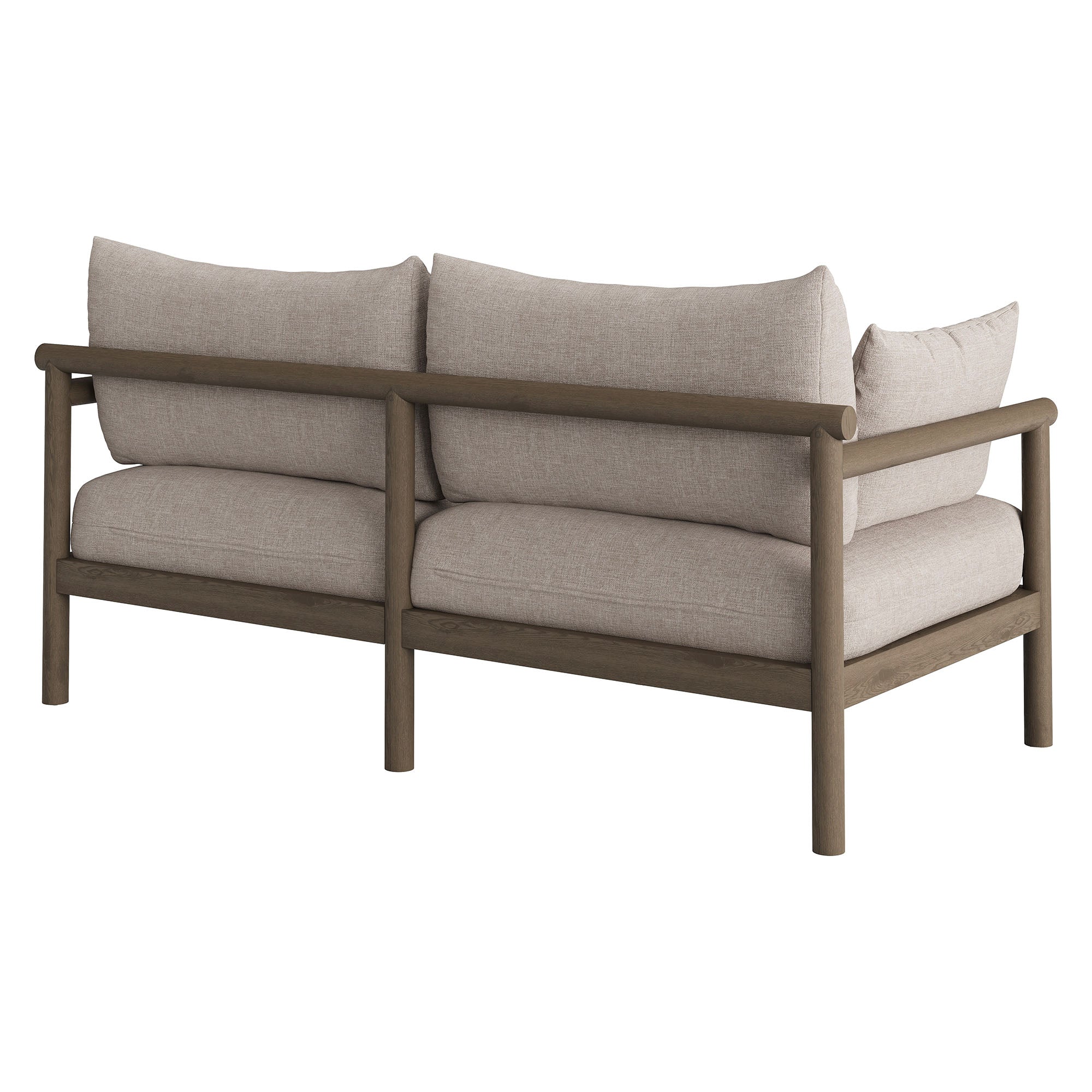 Eleni Outdoor Patio Teak Wood Loveseat