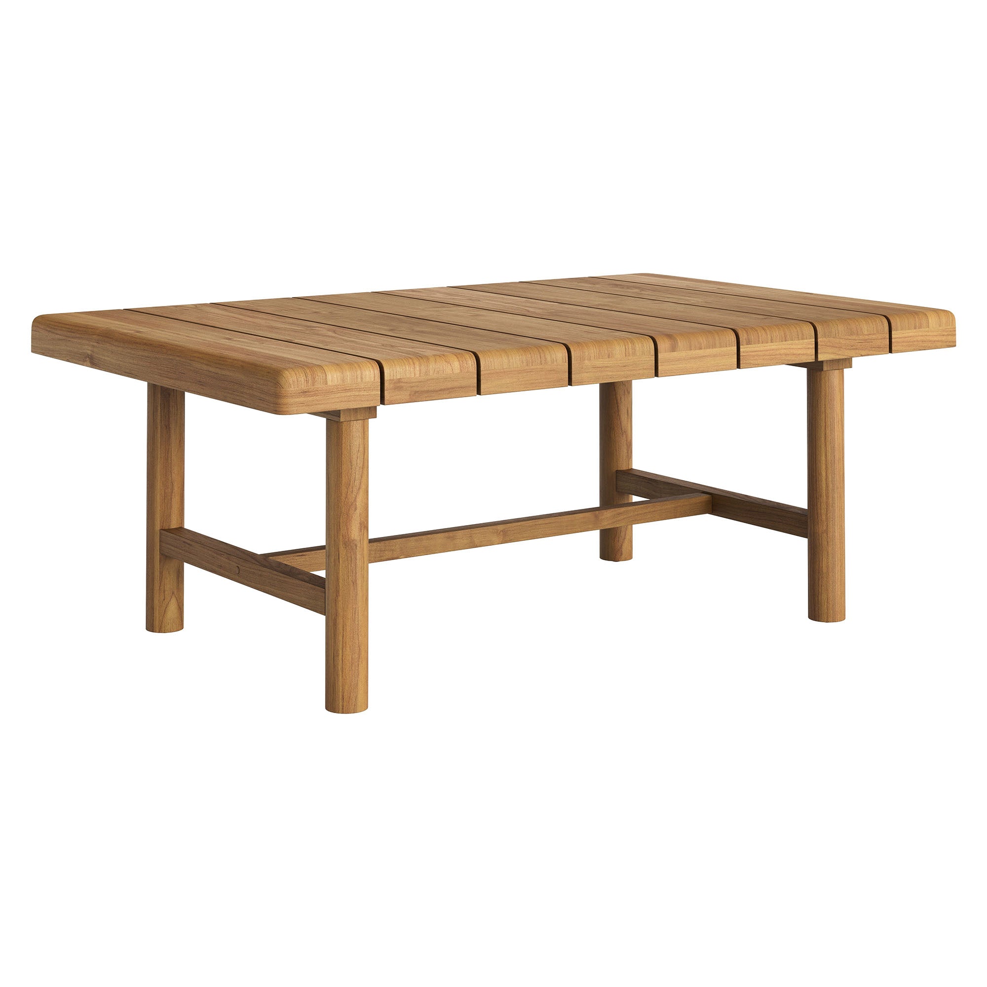 Eleni 4-Piece Outdoor Patio Teak Wood Sofa Set