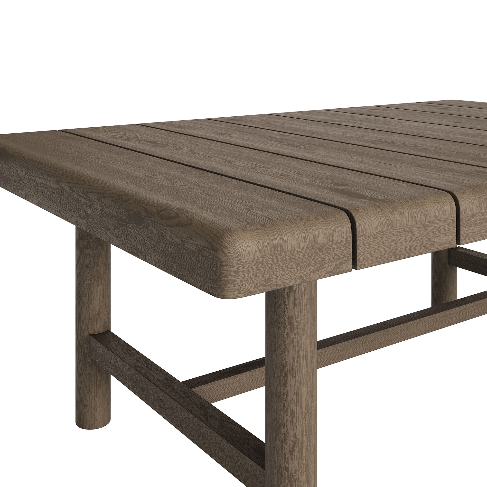 Eleni 41-Inch Outdoor Patio Teak Wood Coffee Table
