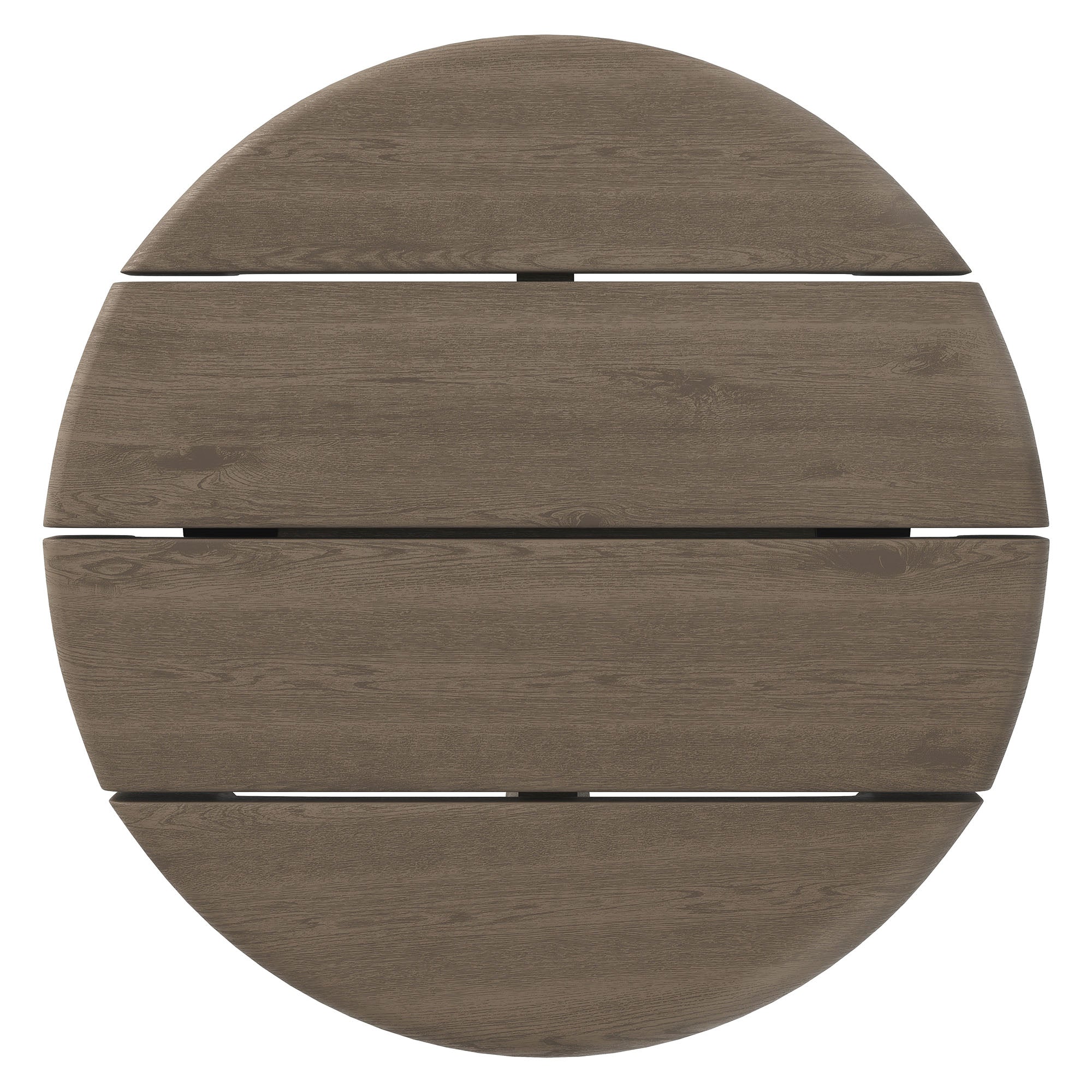 Eleni 20-Inch Round Outdoor Patio Teak Wood Side Table