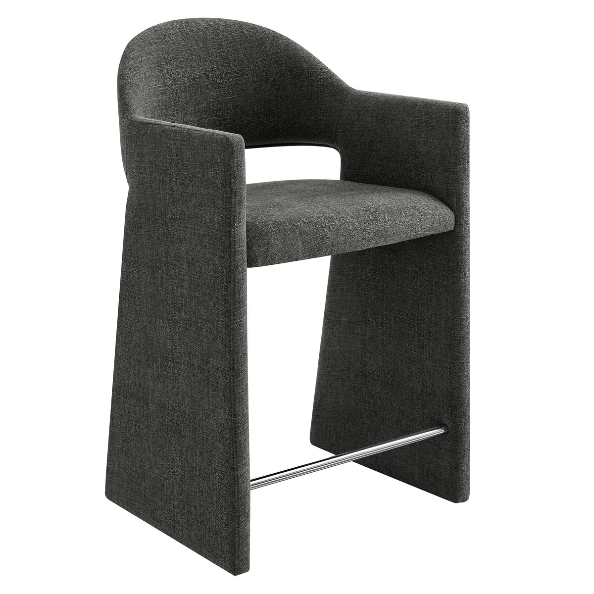 Talia 37 Inch Upholstered Fabric Counter Stool