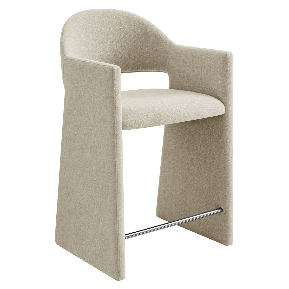 Talia 37 Inch Upholstered Fabric Counter Stool