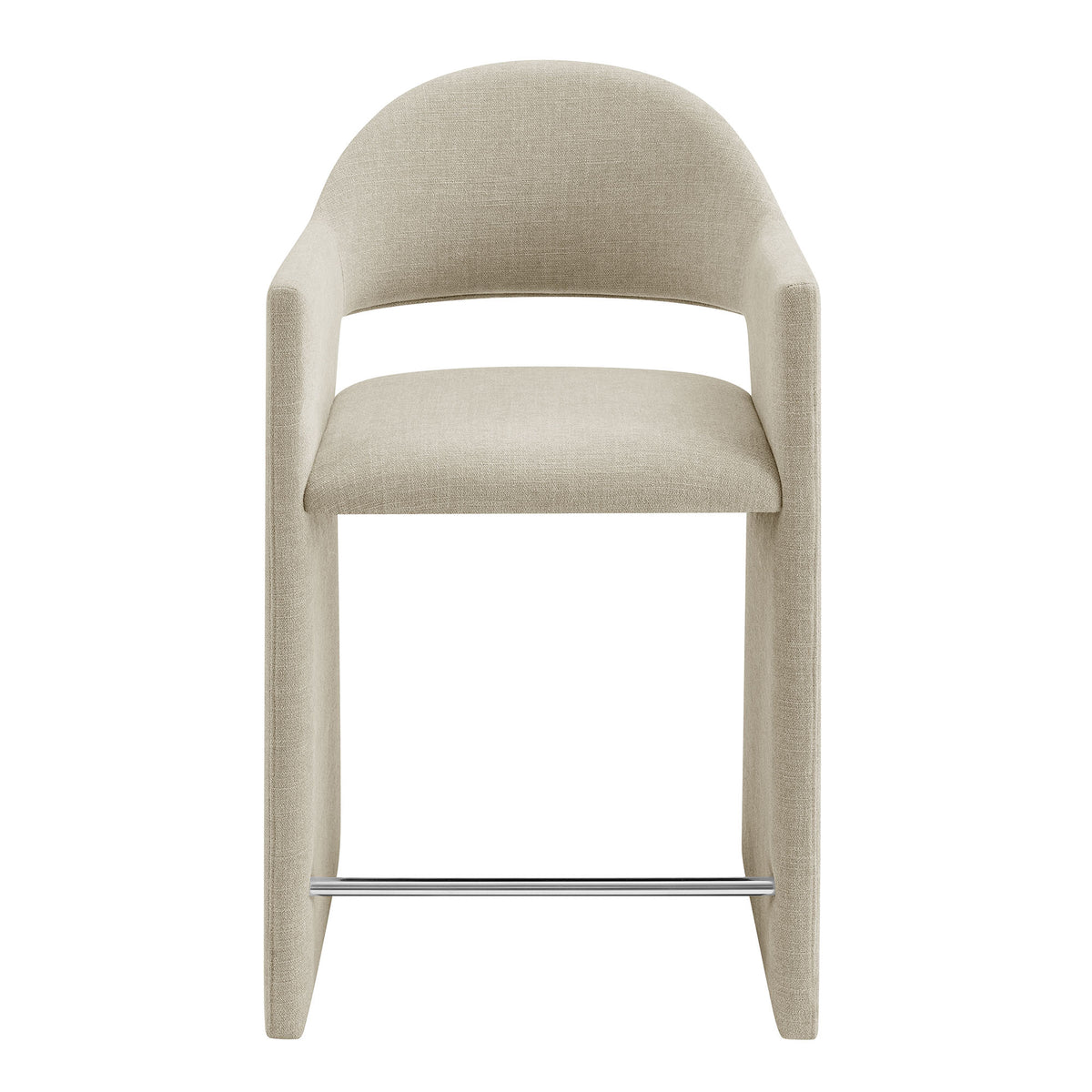 Talia 37 Inch Upholstered Fabric Counter Stool