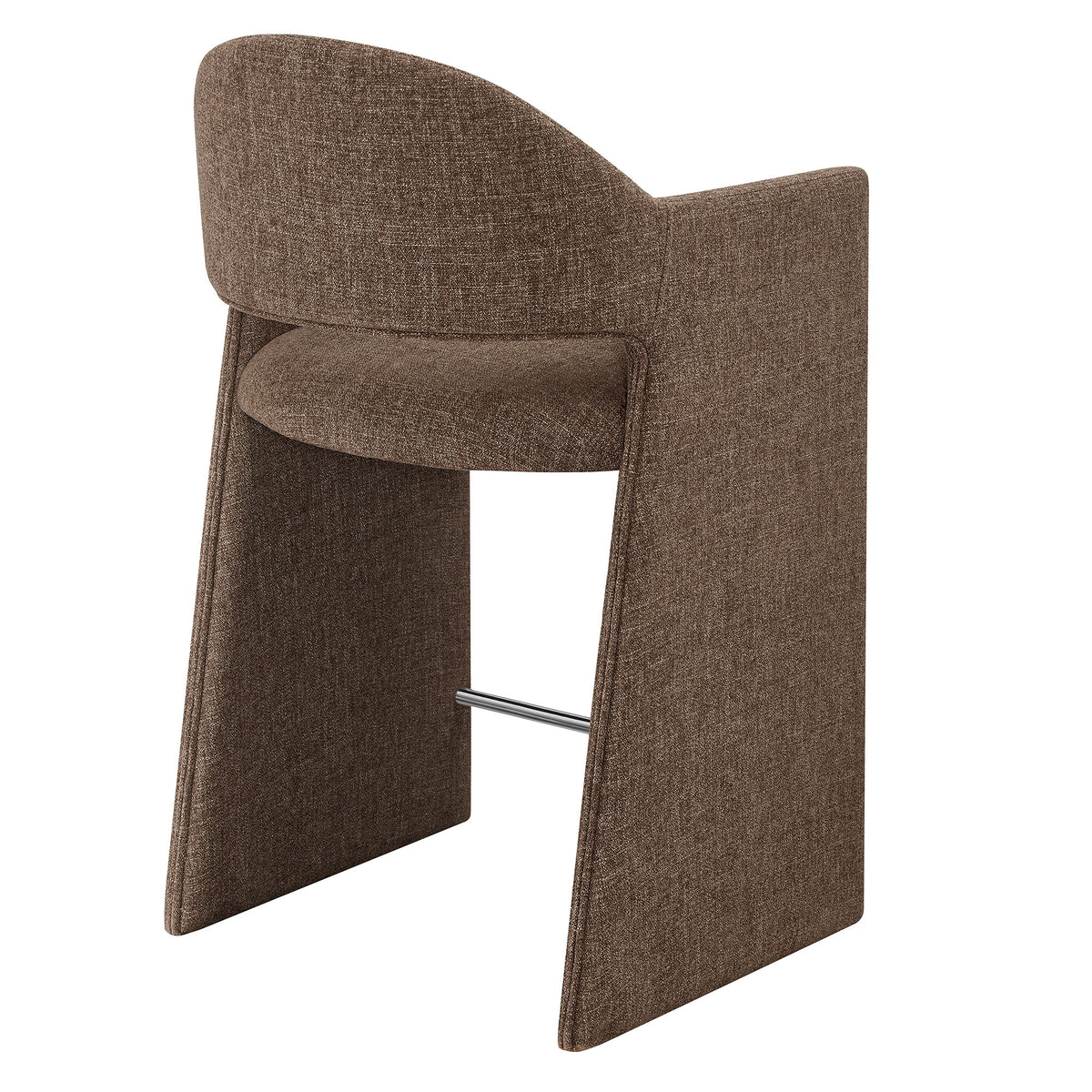 Talia 37 Inch Upholstered Fabric Counter Stool