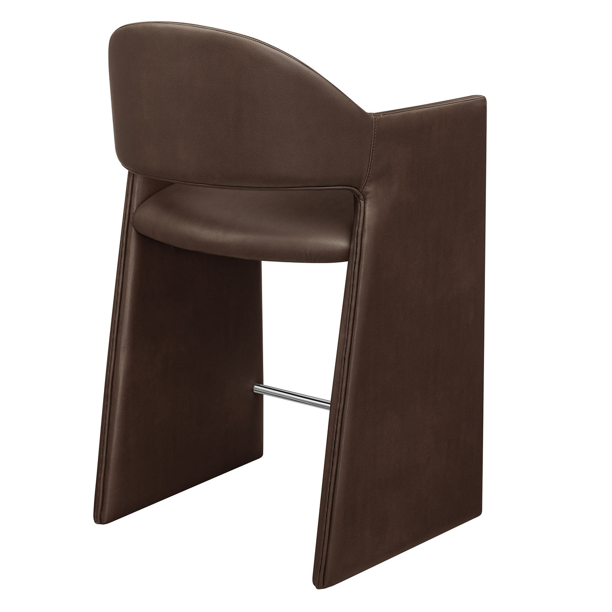 Talia 37 Inch Vegan Leather Counter Stool
