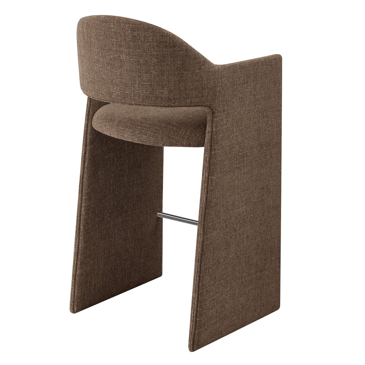 Talia 41 Inch 41 Inch Upholstered Fabric Bar Stool