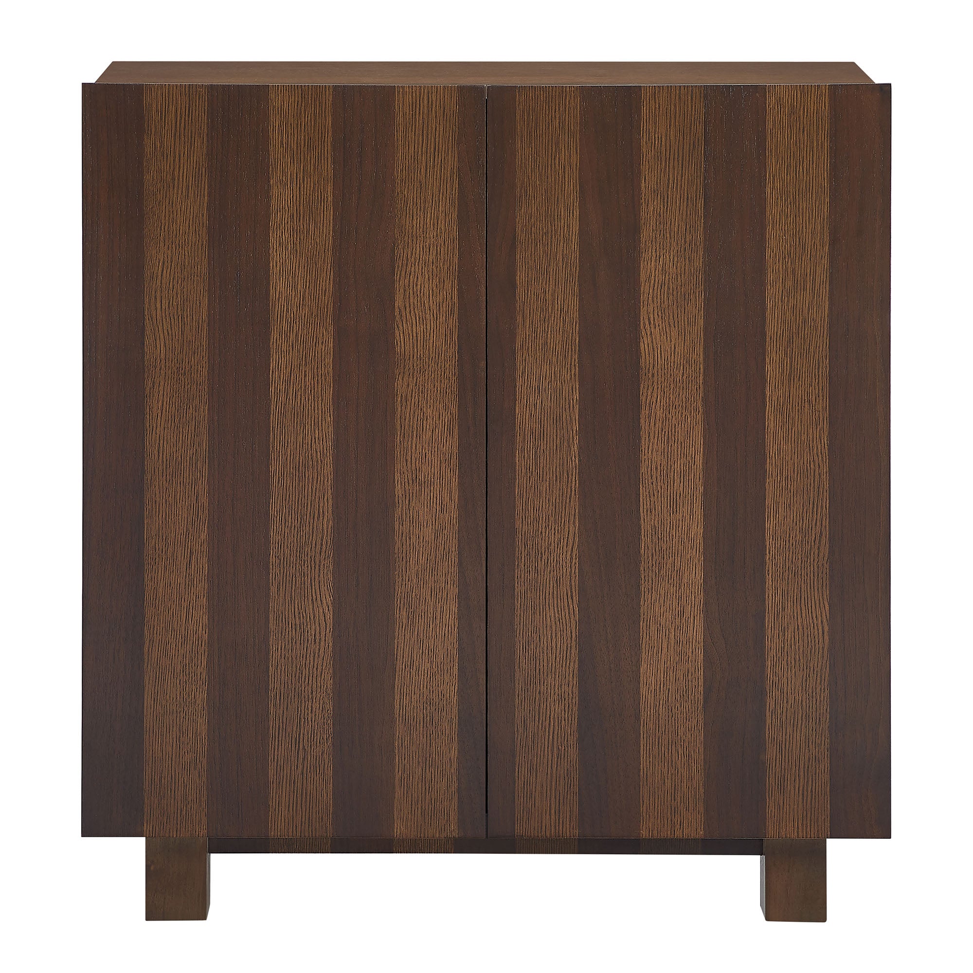 Kline 2-Door Striped Accent Cabinet