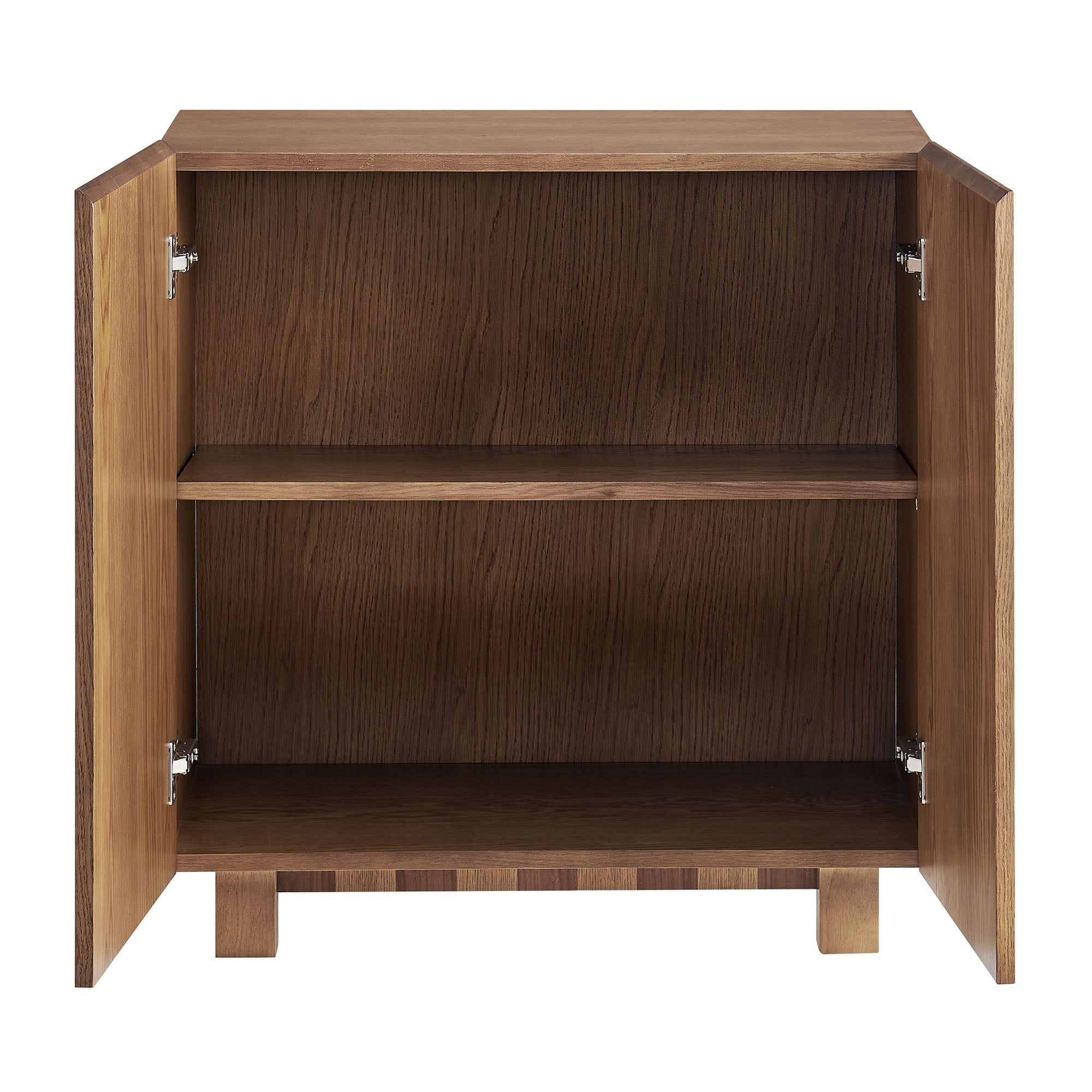 Kline 2-Door Striped Accent Cabinet