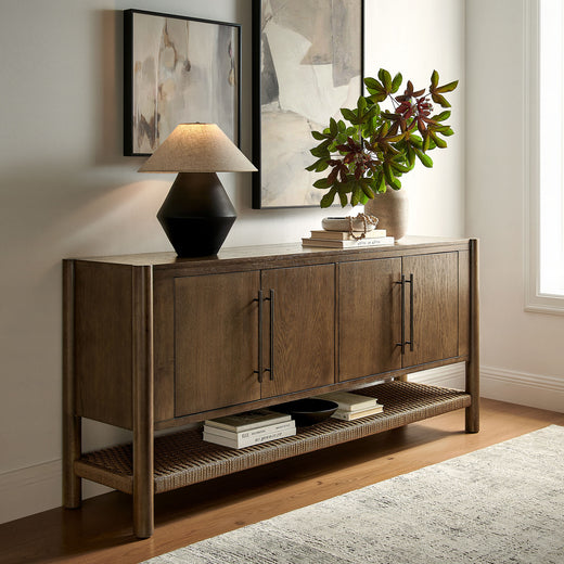 Taschen 4-Door Wood Sideboard Cabinet