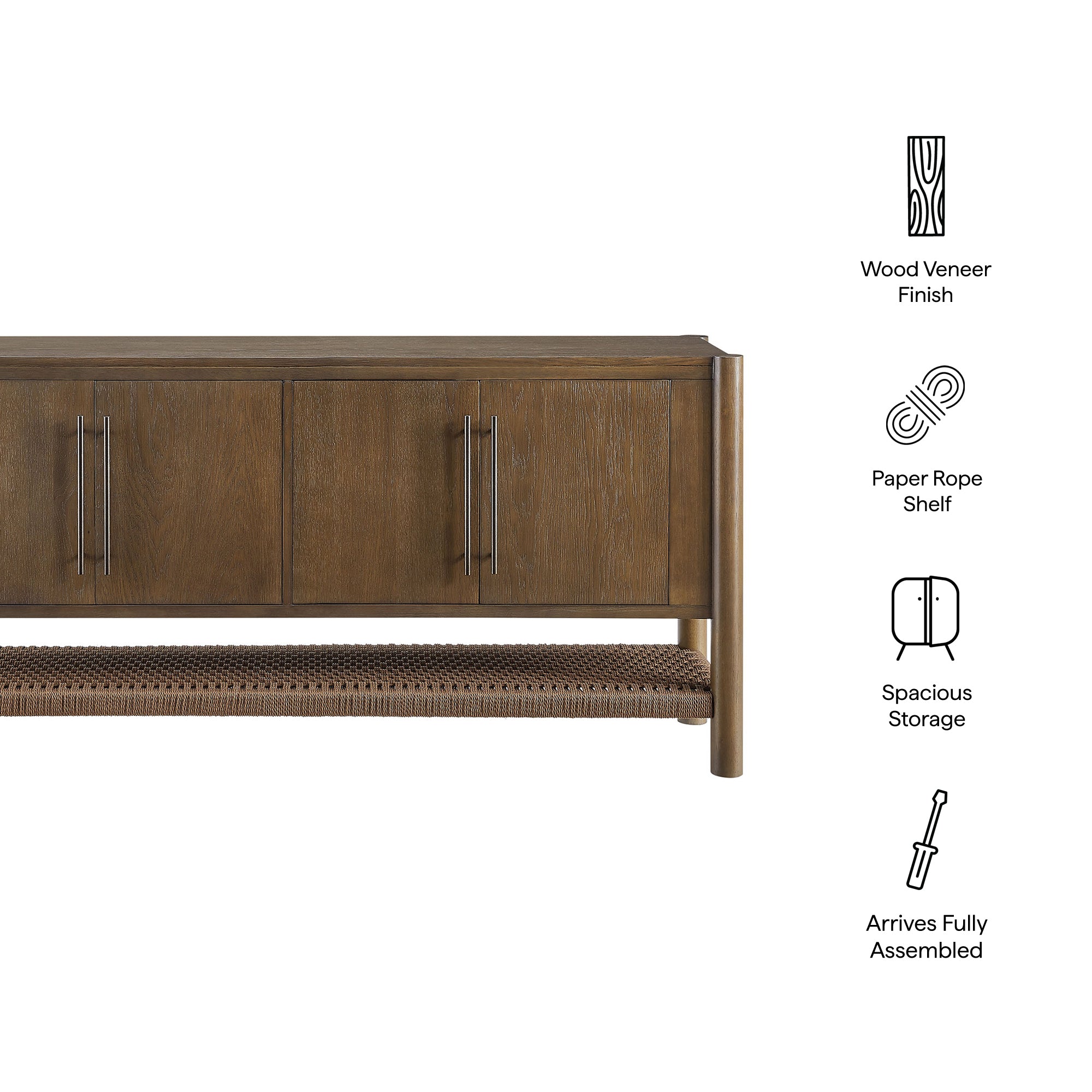 Taschen 4-Door Wood Sideboard Cabinet