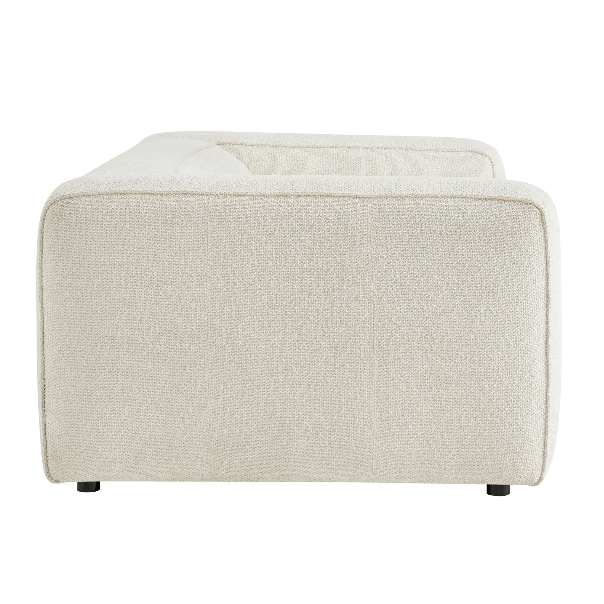 Auren 88 Inch Lattice Bouclé Upholstered Sofa