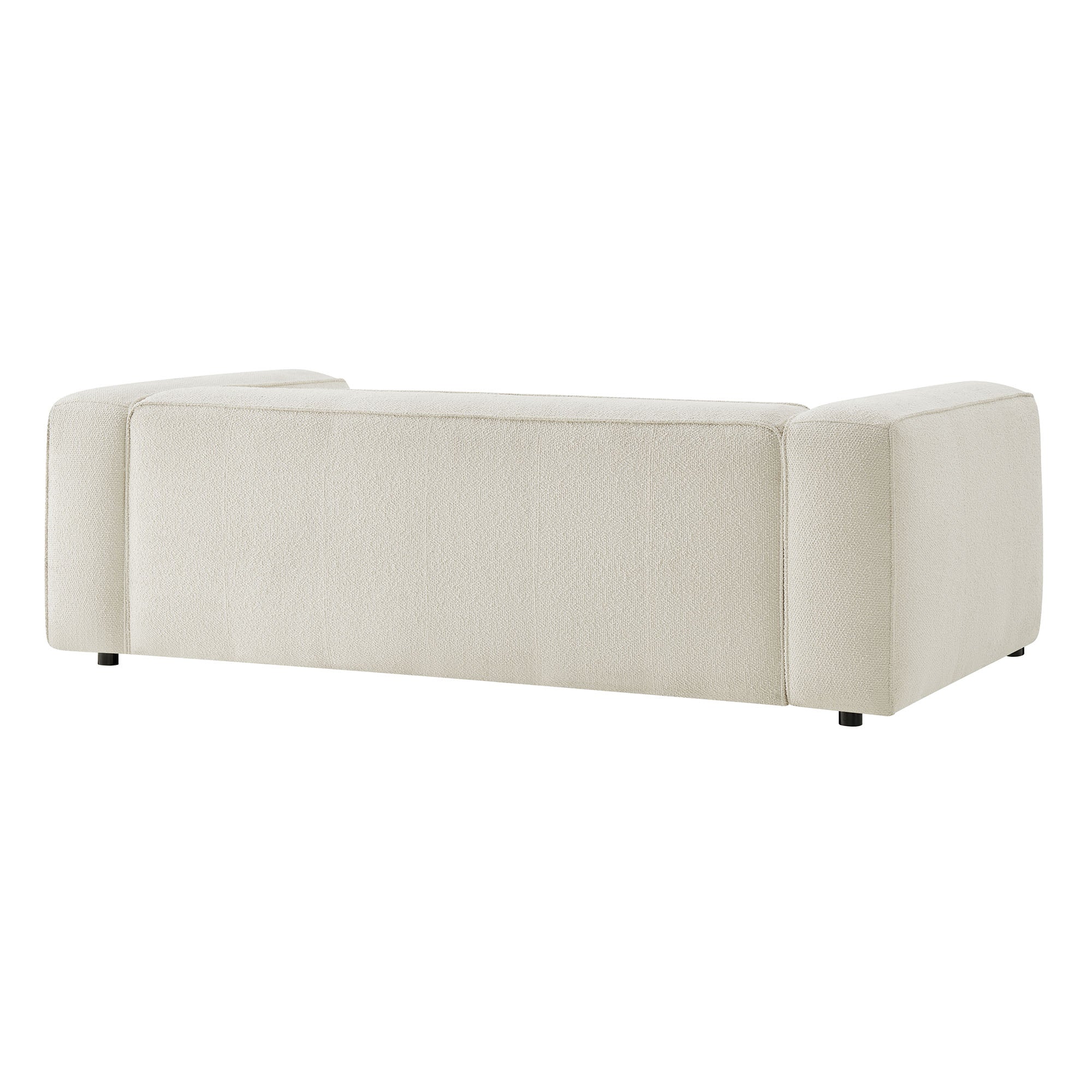Auren 88 Inch Lattice Bouclé Upholstered Sofa
